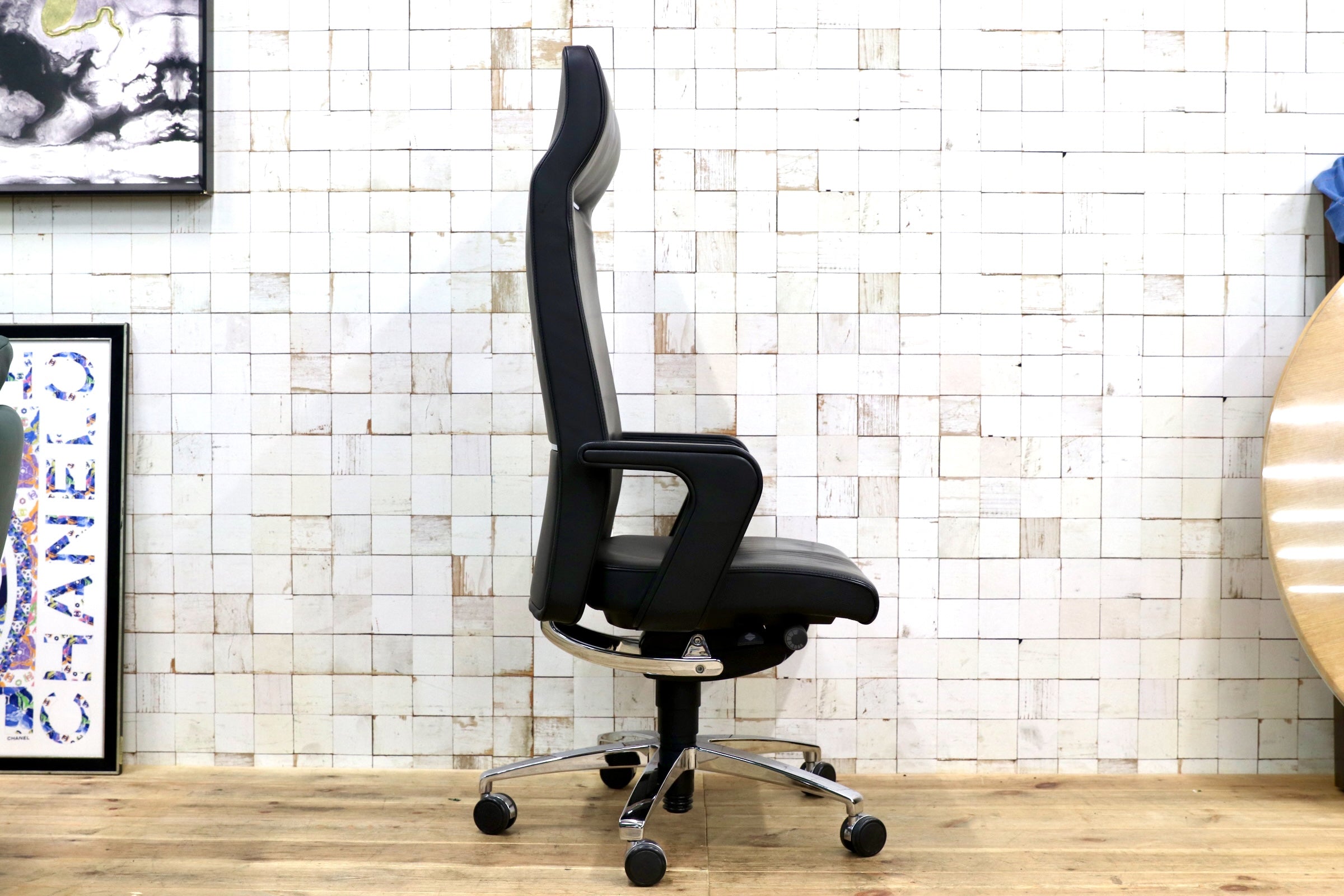GMJK172B○SEDUS / セダス OF COURSE EXECUTIVE CS-103 エグゼクティブチェア デスクチェア オフィスチェア 総本革 ドイツ製 定価約53万円