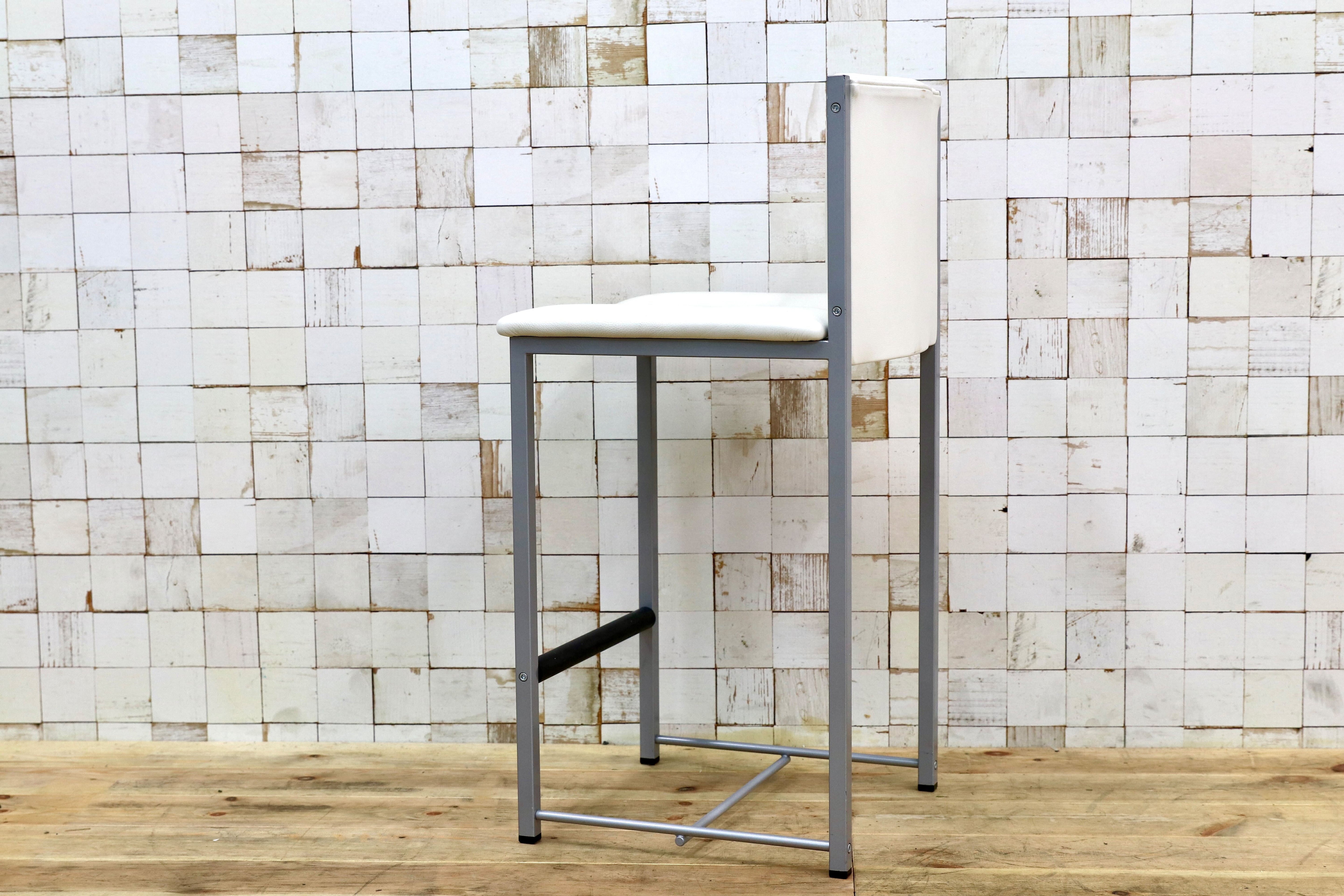 GMIO64A○cassina ixc / カッシーナイクスシー LIMA リマ レザー カウンターチェア ハイチェア 椅子 白 イタリアモダン 定価約13万