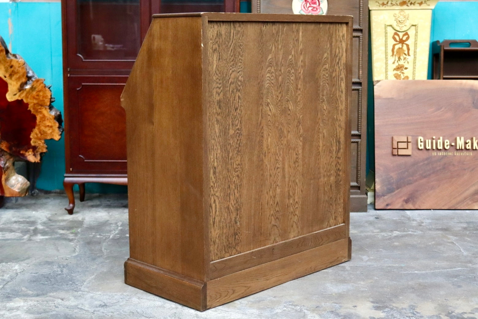 GMJS181○旭川家具 山室家具製作所 ESPOIR エスポアール ライティングビューロー 勉強机 学習机 無垢材 カントリー レトロ 国産家具