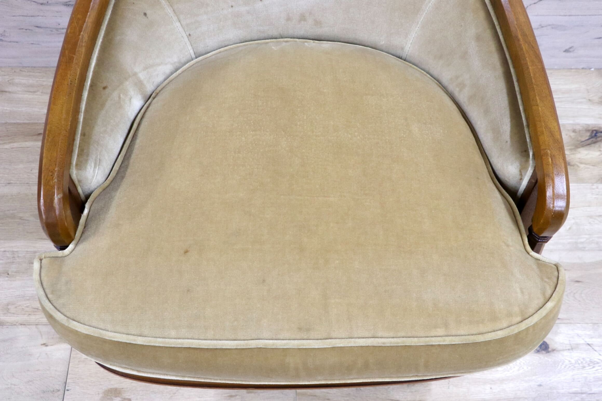 GMJK42○DREXEL HERITAGE / ドレクセルヘリテイジ Upholstery 1人掛けソファ シングルソファ クラシック ヴィンテージ 応接 読書椅子