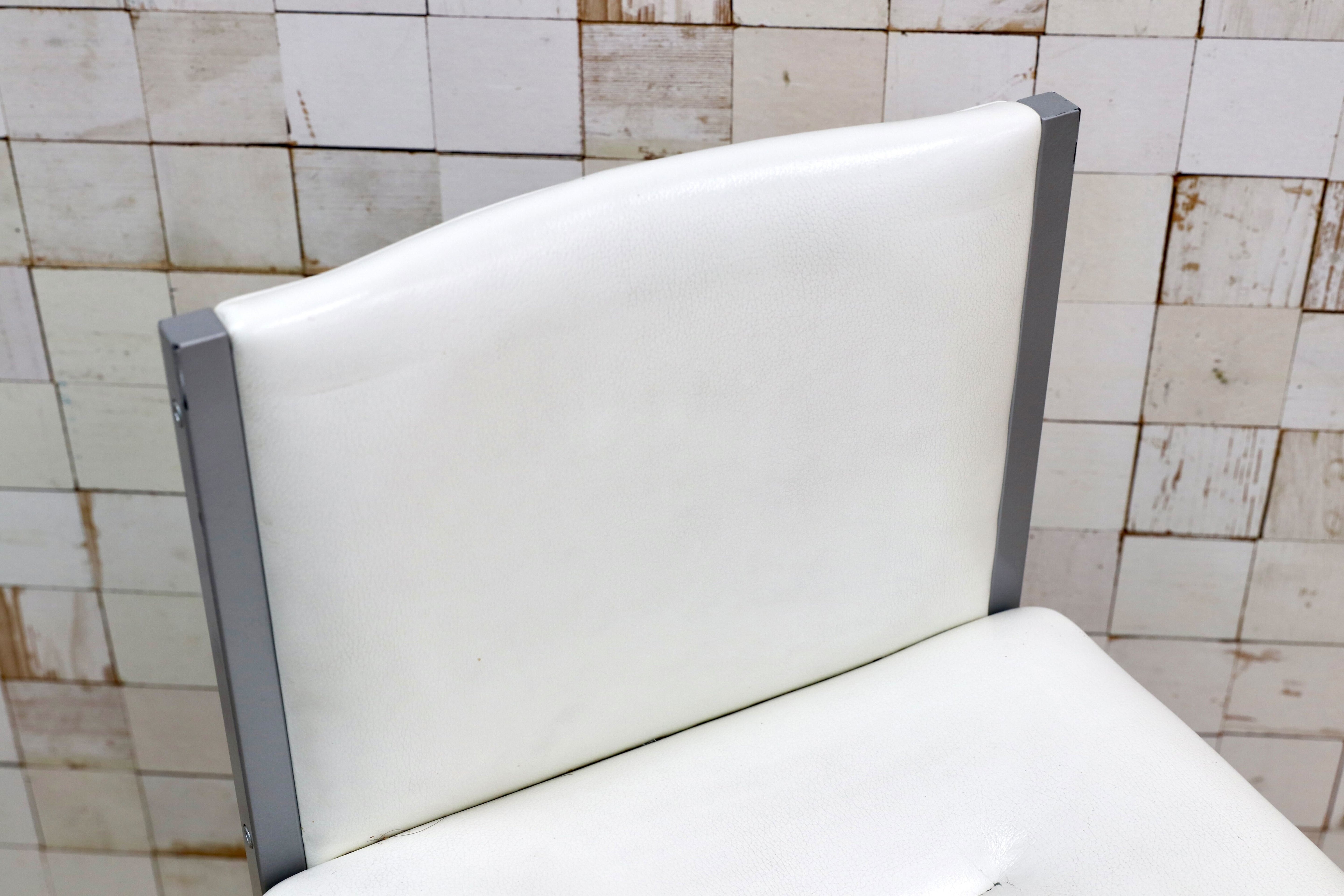 GMIO64C○cassina ixc / カッシーナイクスシー LIMA リマ レザー カウンターチェア ハイチェア 椅子 白 イタリアモダン 定価約13万