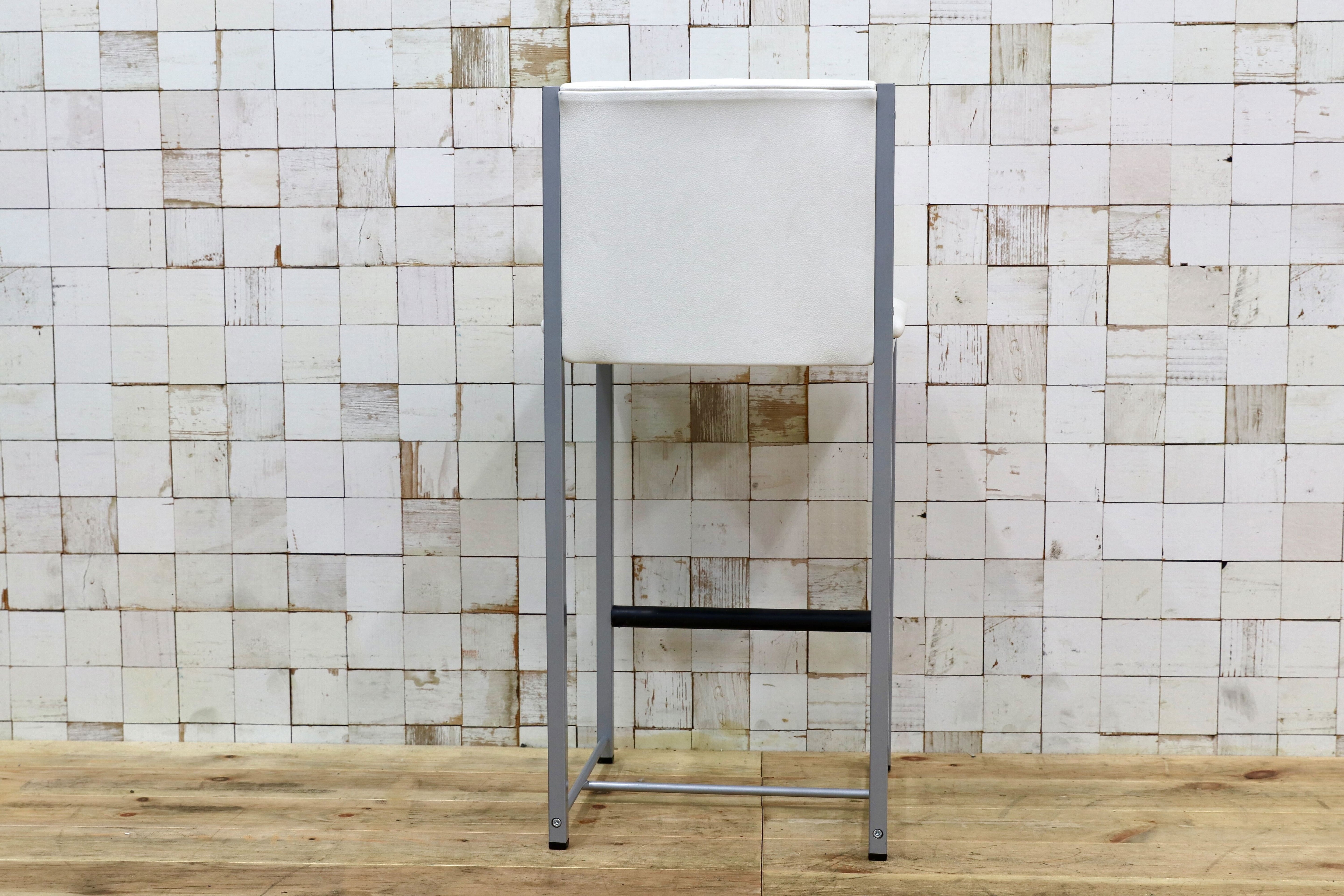 GMIO64C○cassina ixc / カッシーナイクスシー LIMA リマ レザー カウンターチェア ハイチェア 椅子 白 イタリアモダン 定価約13万