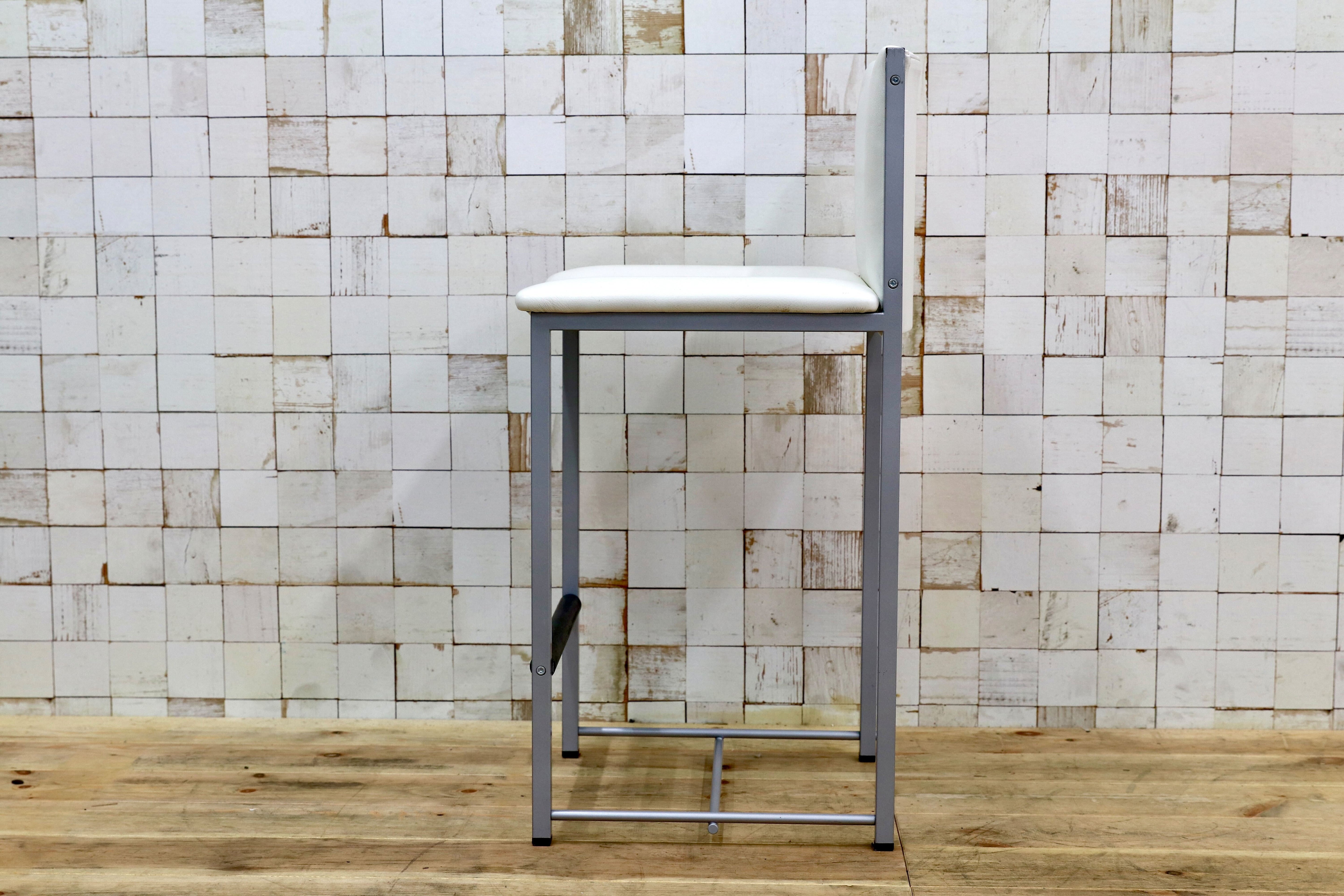 GMIO64C○cassina ixc / カッシーナイクスシー LIMA リマ レザー カウンターチェア ハイチェア 椅子 白 イタリアモダン 定価約13万