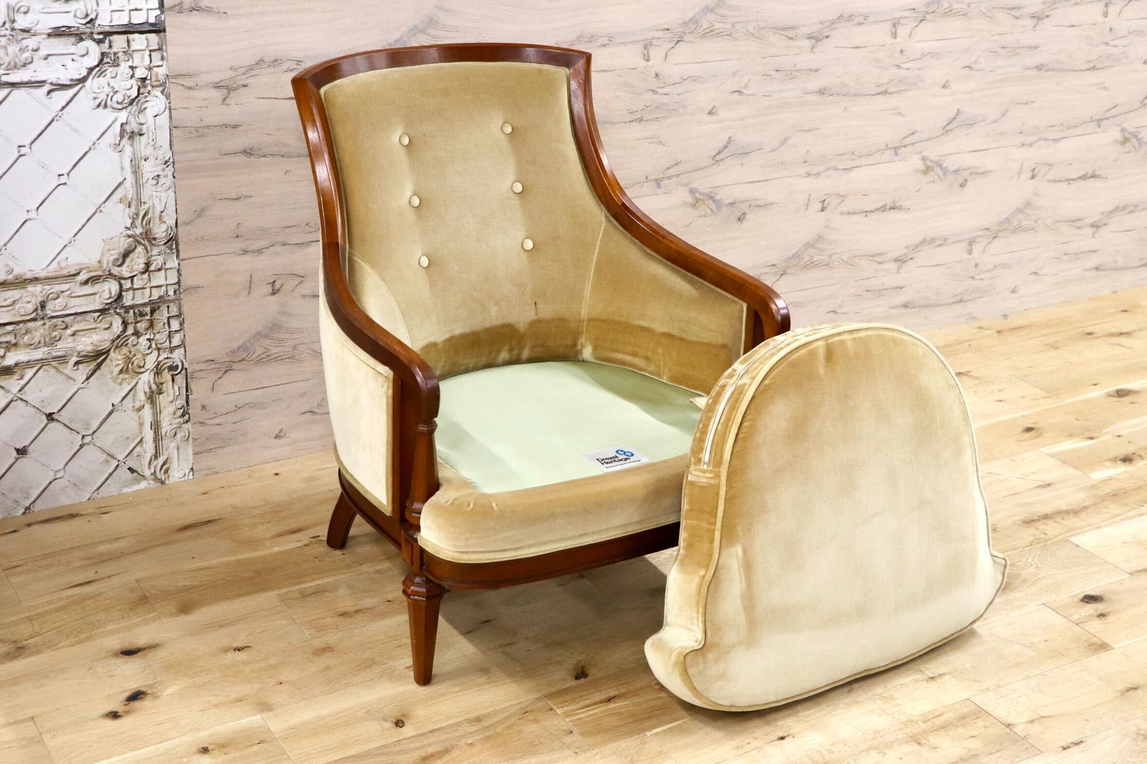 GMJK42A○DREXEL HERITAGE / ドレクセルヘリテイジ Upholstery 1人掛けソファ シングルソファ クラシック ヴィンテージ 応接 読書椅子