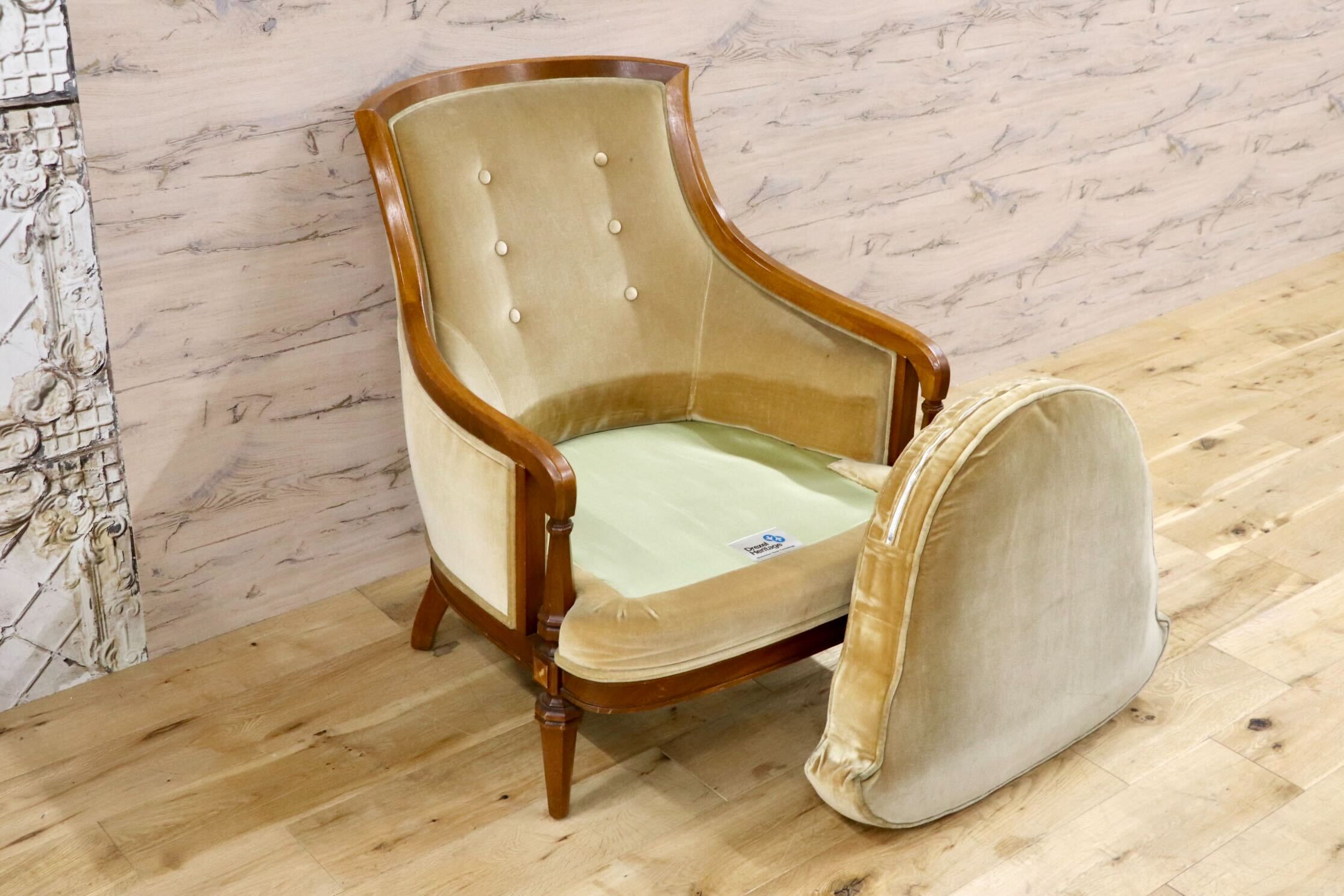 GMJK42B○DREXEL HERITAGE / ドレクセルヘリテイジ Upholstery 1人掛けソファ シングルソファ クラシック ヴィンテージ 応接 読書椅子