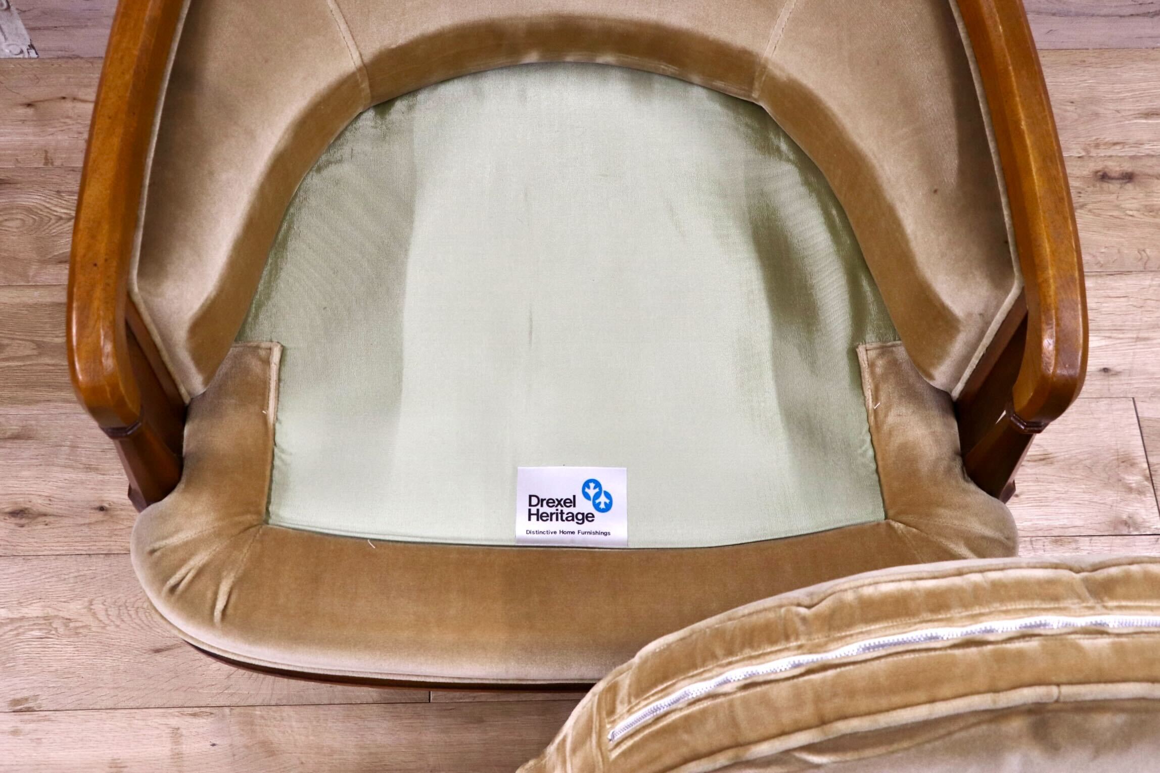 GMJK42B○DREXEL HERITAGE / ドレクセルヘリテイジ Upholstery 1人掛けソファ シングルソファ クラシック ヴィンテージ 応接 読書椅子