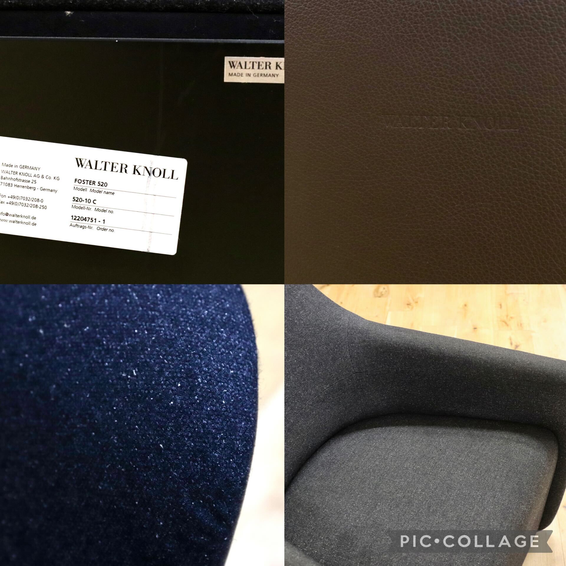 GMIO150D○Walter Knoll ウォルターノル FOSTER520 フォスター クラブチェア ラウンジチェア シングルソファ 1人掛けソファ