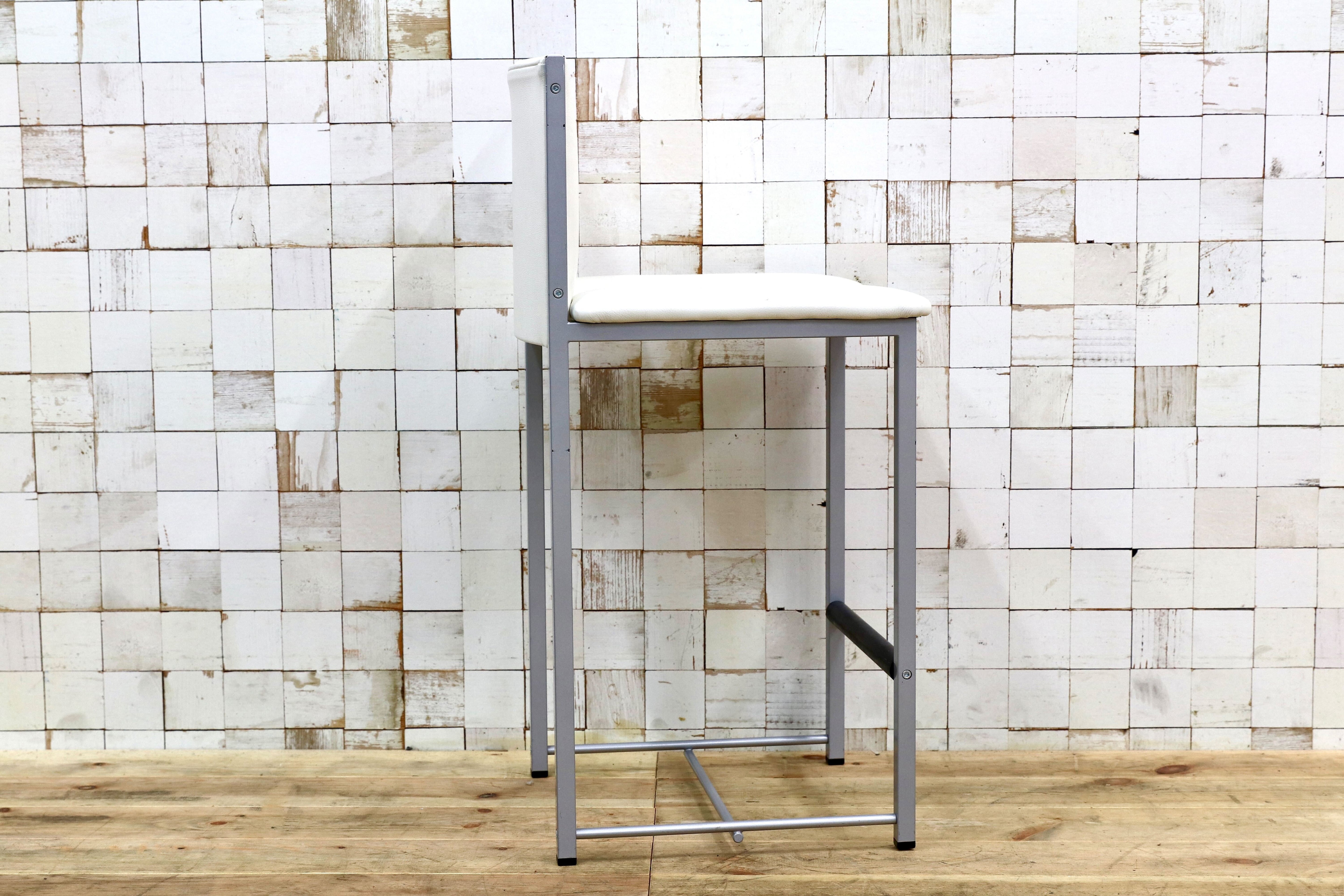 GMIO64B○cassina ixc / カッシーナイクスシー LIMA リマ レザー カウンターチェア ハイチェア 椅子 白 イタリアモダン 定価約13万