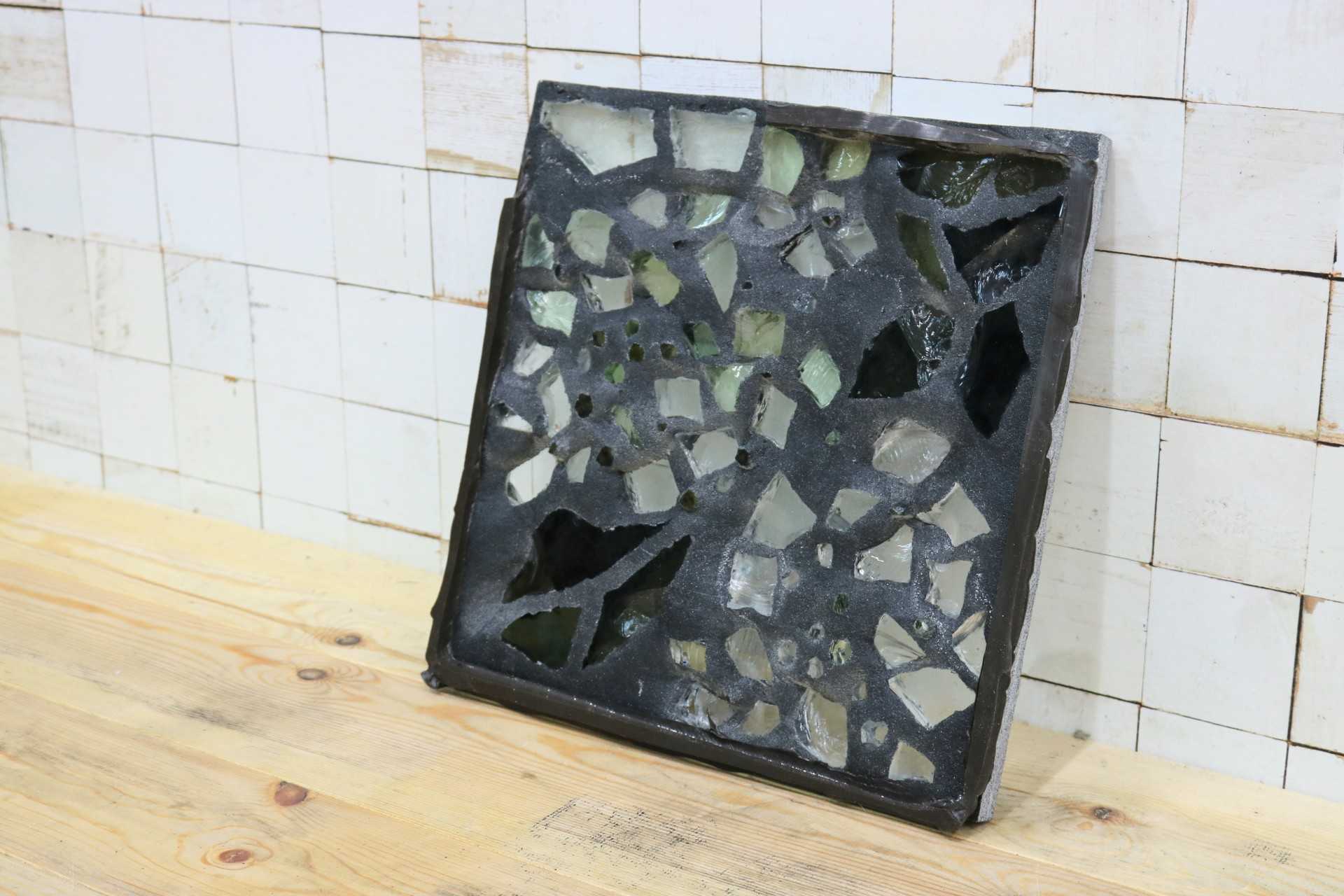 GMIK521B○三浦啓子 ガラスアート作品 工芸品 アート オブジェ 窓 稀少
