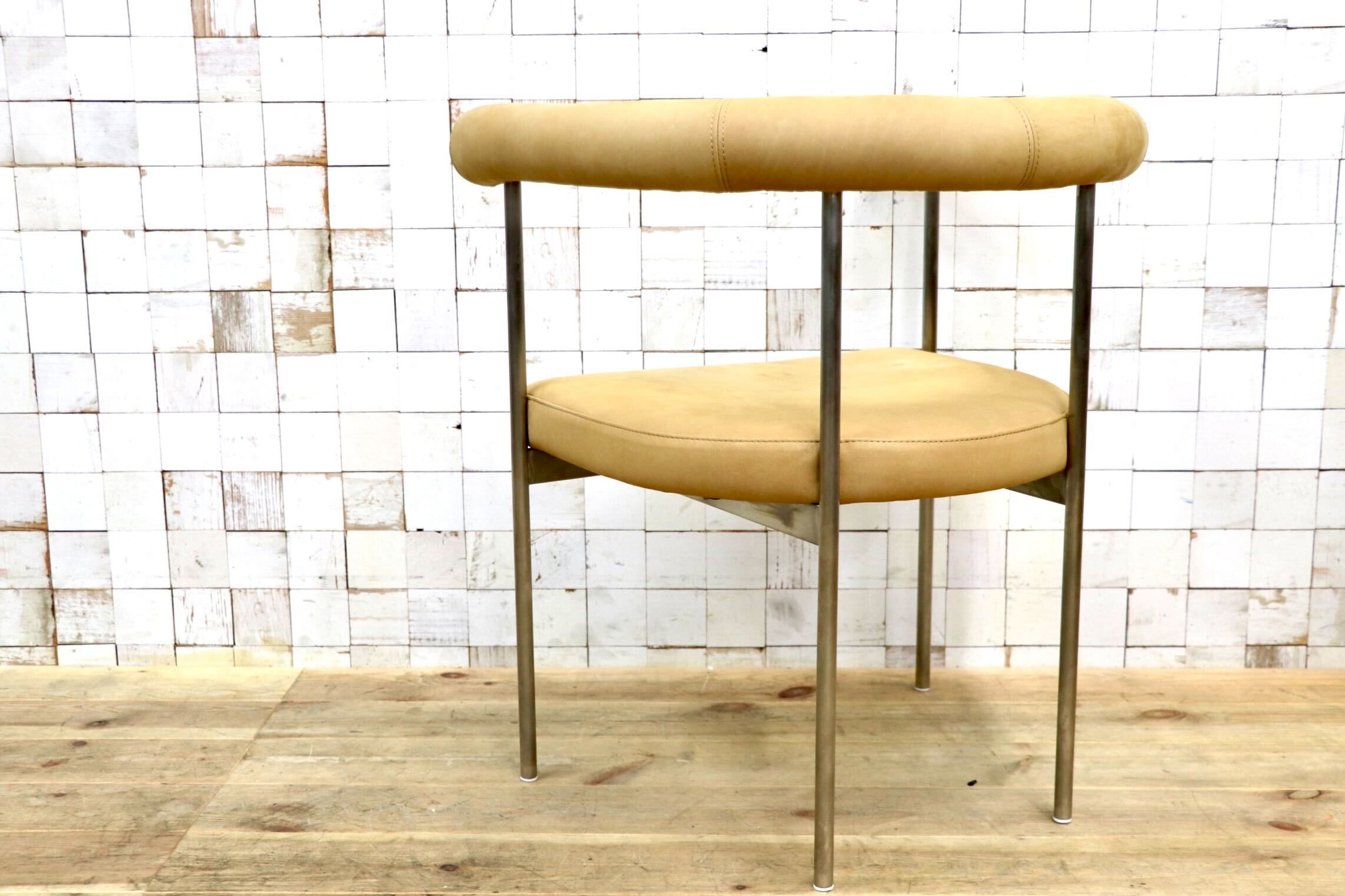 GMJK39A〇UNITED STRANGERS / ユナイテッド・ストレンジャーズ The Grafton Dining Chair ダイニングチェア 本革 フルアニリン 定価約11万