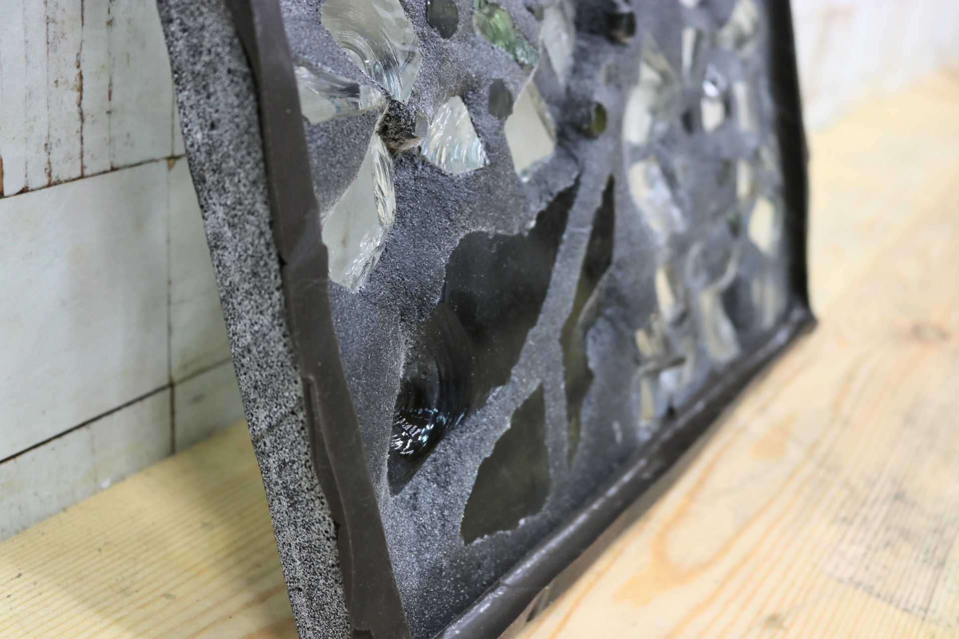 GMIK521B○三浦啓子 ガラスアート作品 工芸品 アート オブジェ 窓 稀少