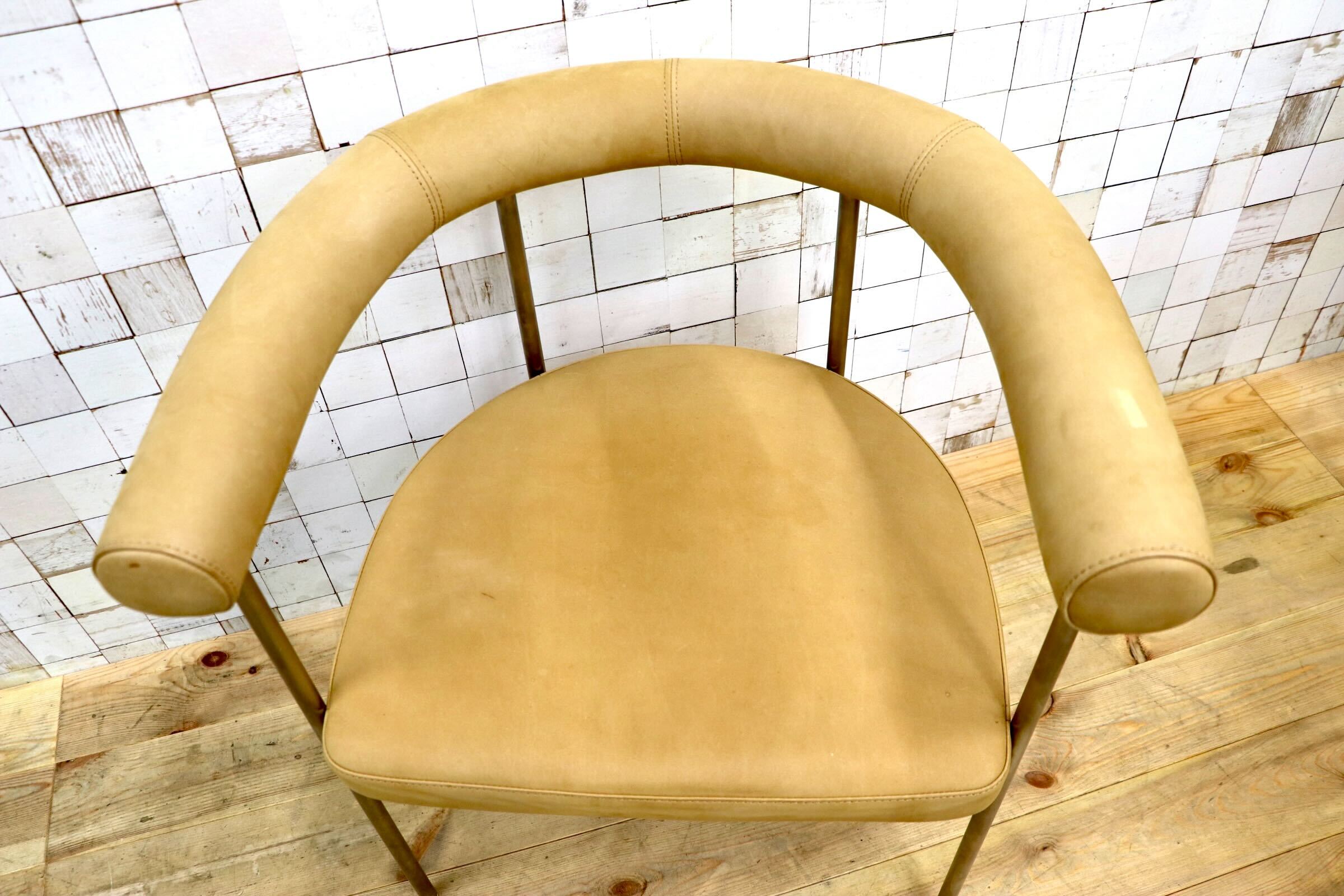 GMJK39A〇UNITED STRANGERS / ユナイテッド・ストレンジャーズ The Grafton Dining Chair ダイニングチェア 本革 フルアニリン 定価約11万