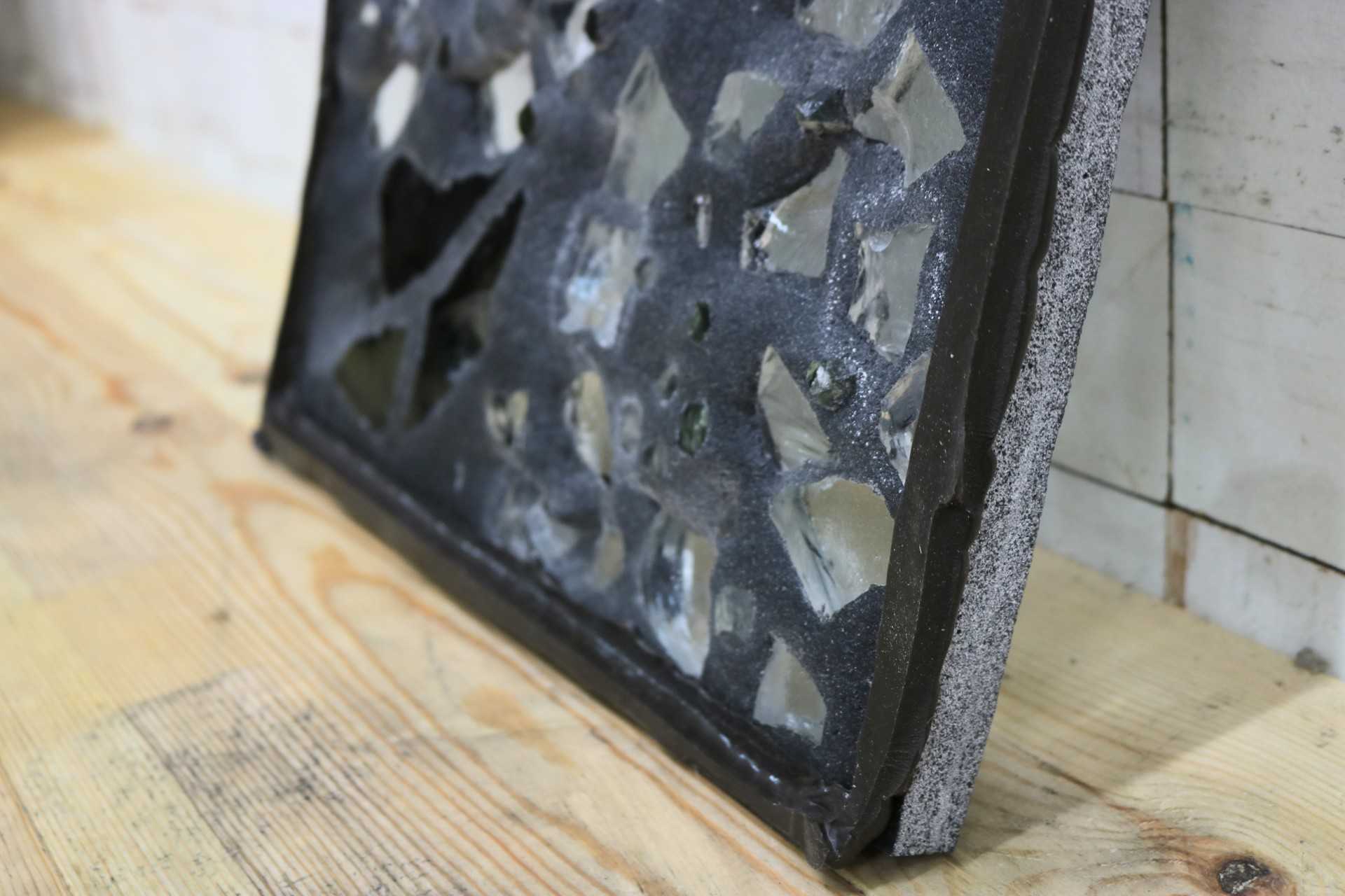 GMIK521B○三浦啓子 ガラスアート作品 工芸品 アート オブジェ 窓 稀少