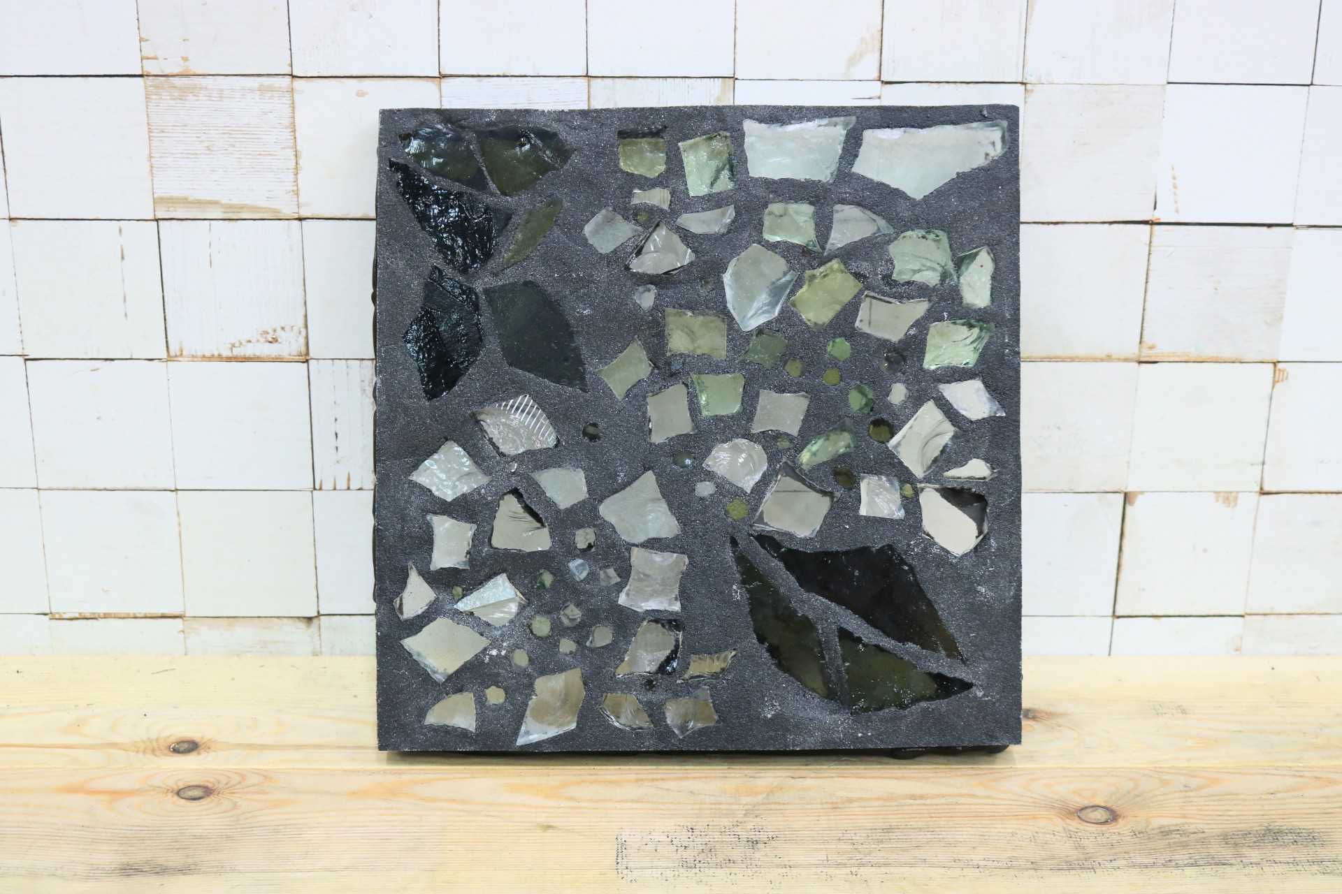 GMIK521B○三浦啓子 ガラスアート作品 工芸品 アート オブジェ 窓 稀少