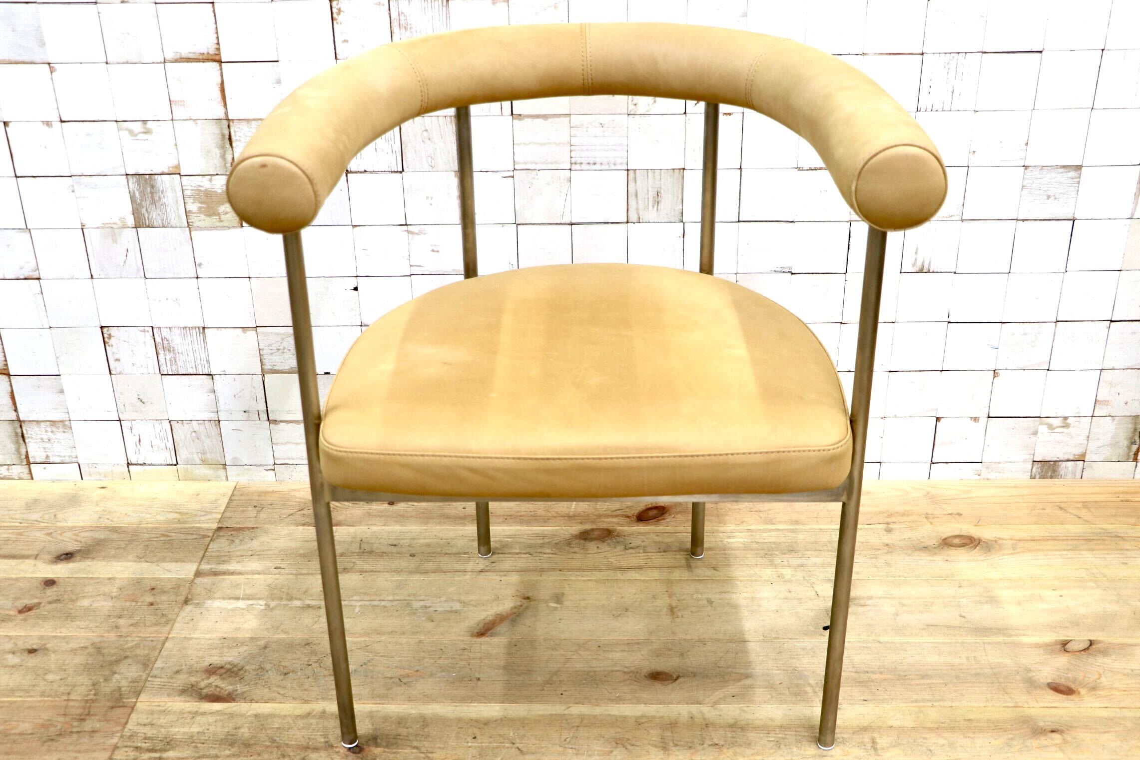 GMJK39A〇UNITED STRANGERS / ユナイテッド・ストレンジャーズ The Grafton Dining Chair ダイニングチェア 本革 フルアニリン 定価約11万