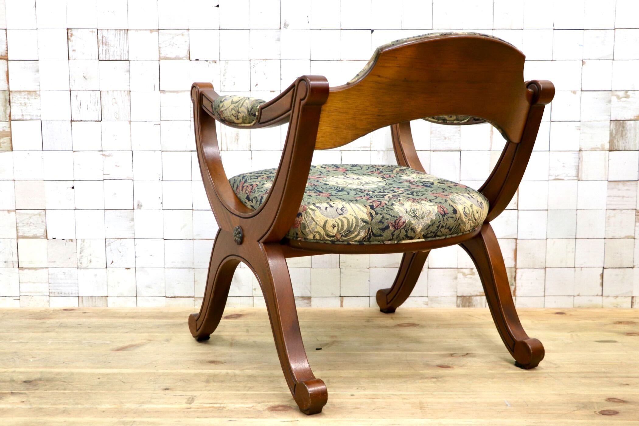 GMJK41A〇Drexel Heritage / ドレクセルヘリテイジ ダイニングチェア アームチェア X脚 ヴィンテージチェア クラシック