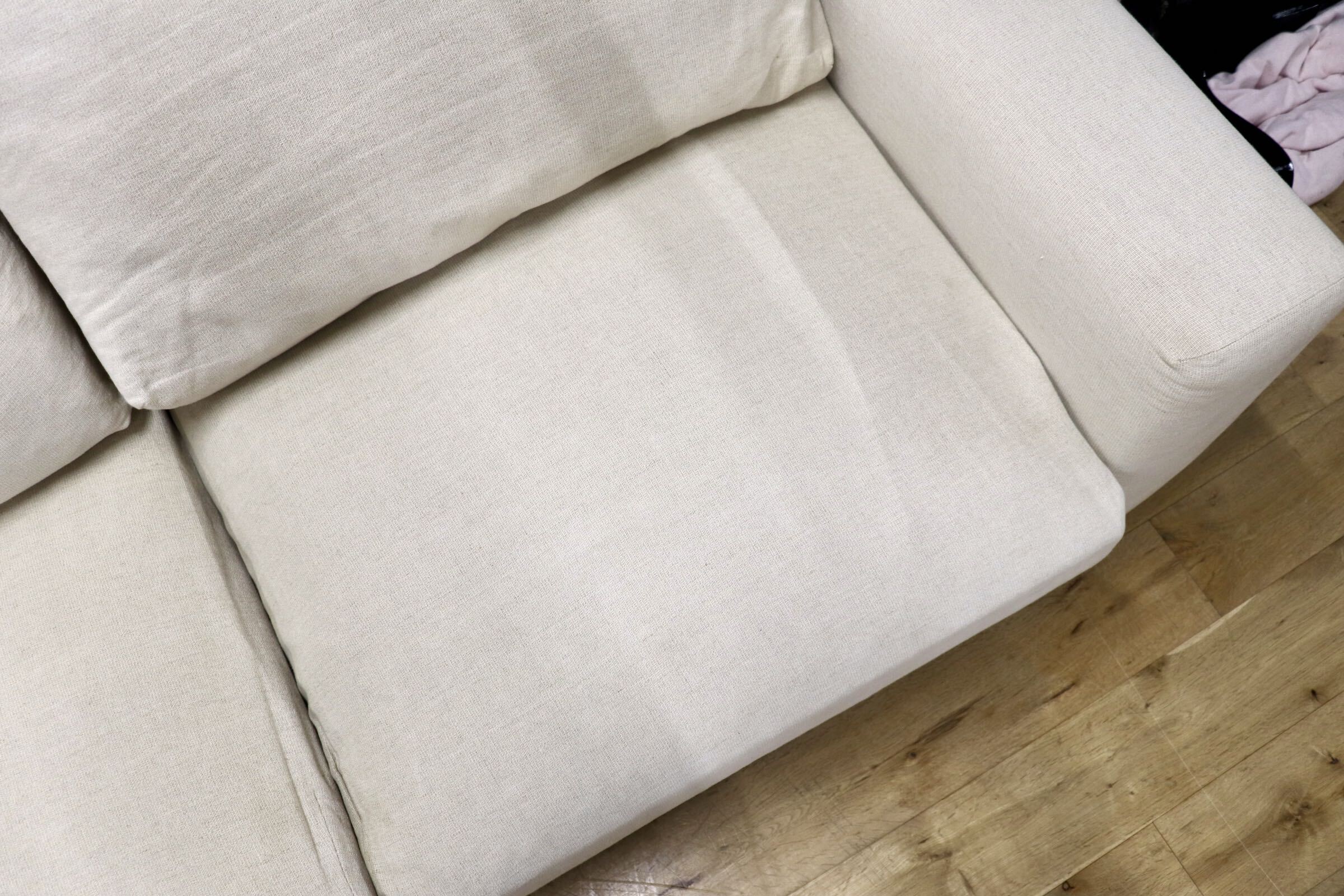 GMIK206○無印良品 / MUJI 2人掛けソファ ラブソファ アームソファ 長椅子 ファブリック カバーリング モダン ナチュラル