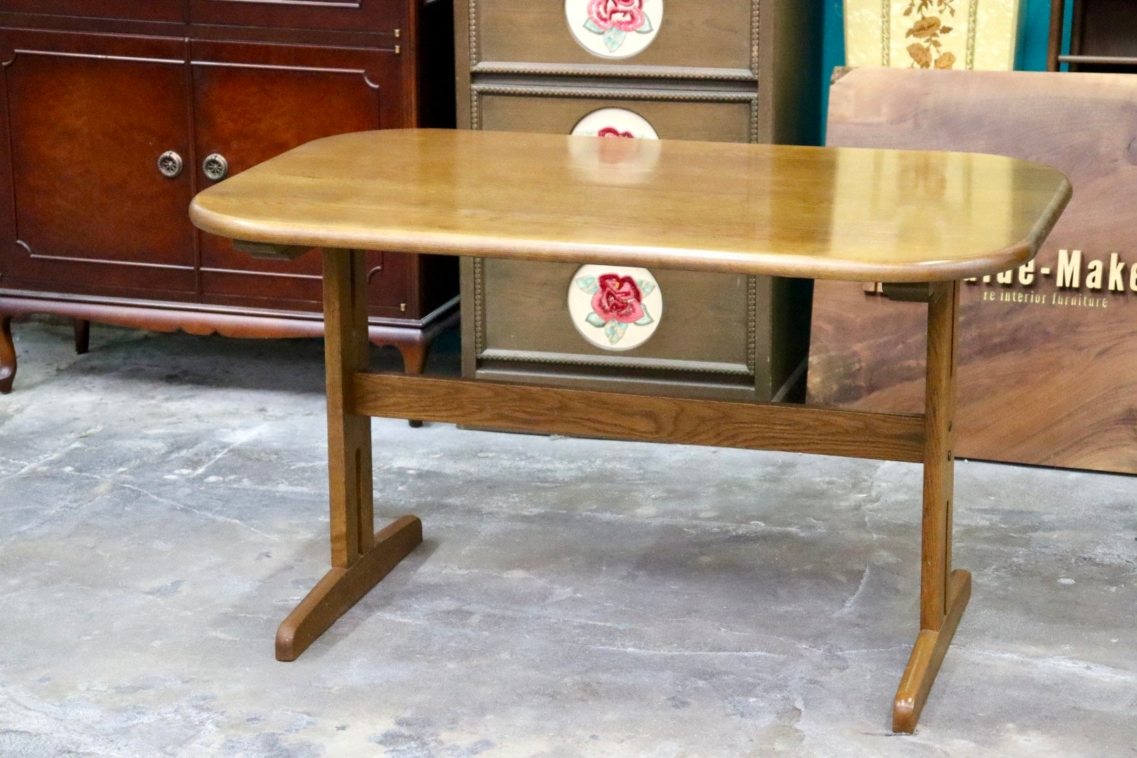 GMJK299○浜本工芸 / HAMAMOTO ダイニングテーブル 食卓テーブル 作業台 楢材 無垢 国産家具 コンパクト シンプル モダン