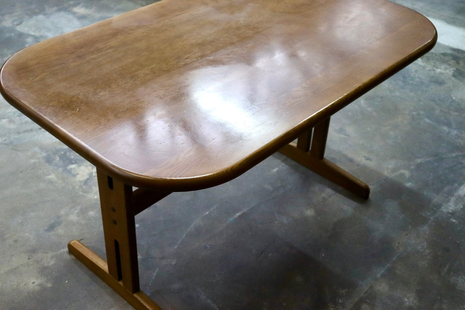 GMJK299○浜本工芸 / HAMAMOTO ダイニングテーブル 食卓テーブル 作業台 楢材 無垢 国産家具 コンパクト シンプル モダン