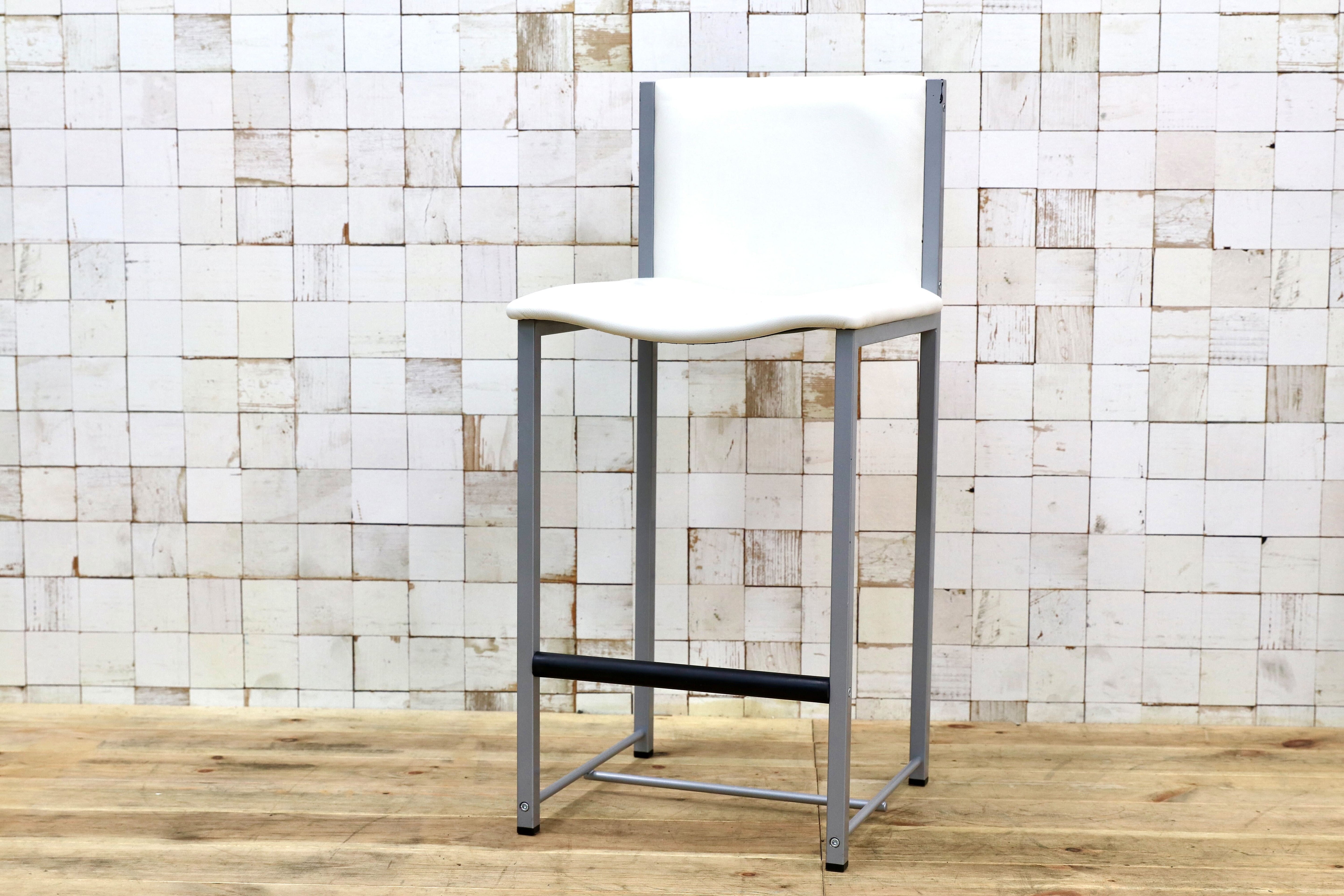 GMIO64E○cassina ixc / カッシーナイクスシー LIMA リマ レザー カウンターチェア ハイチェア 椅子 白 イタリアモダン 定価約13万