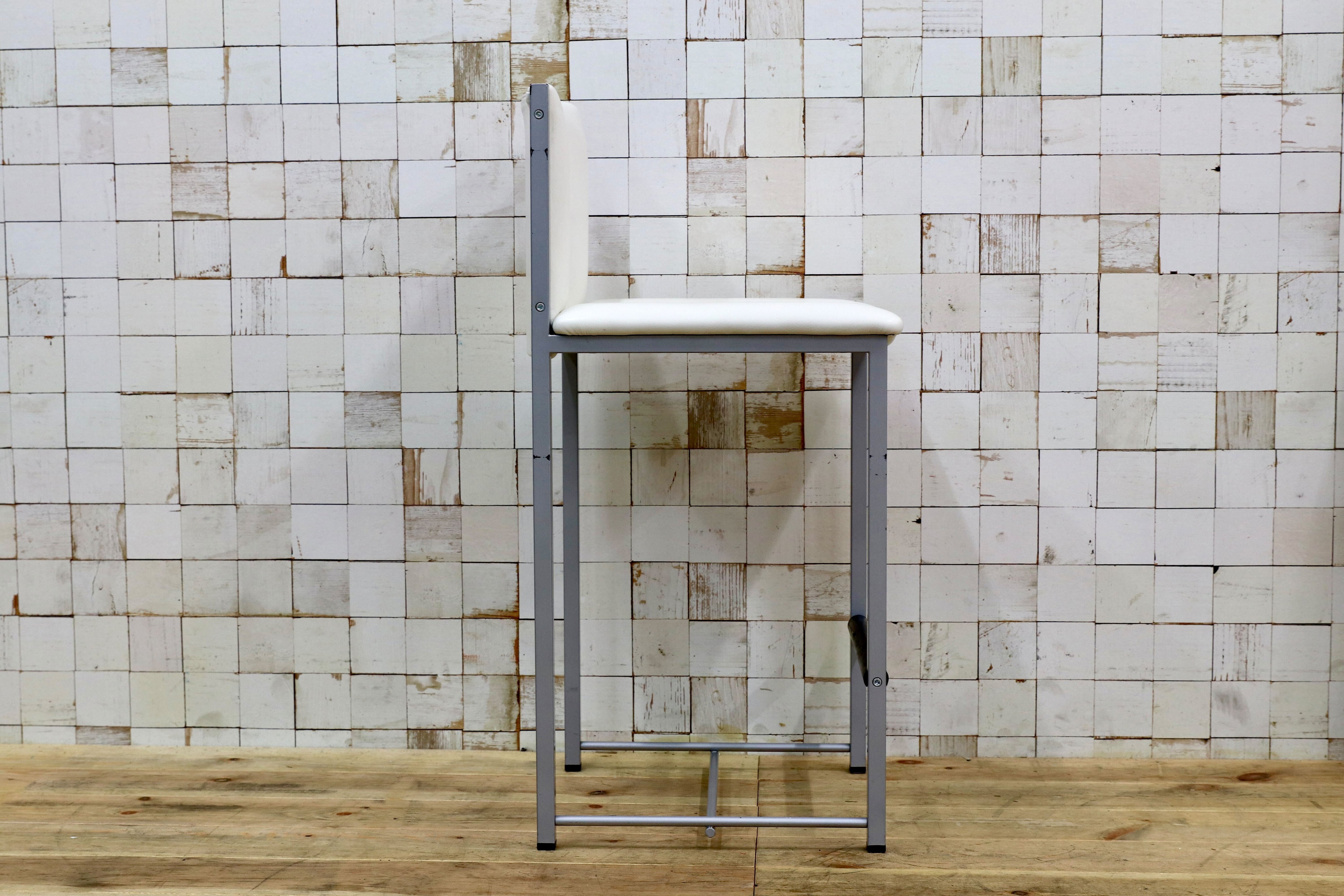 GMIO64E○cassina ixc / カッシーナイクスシー LIMA リマ レザー カウンターチェア ハイチェア 椅子 白 イタリアモダン 定価約13万