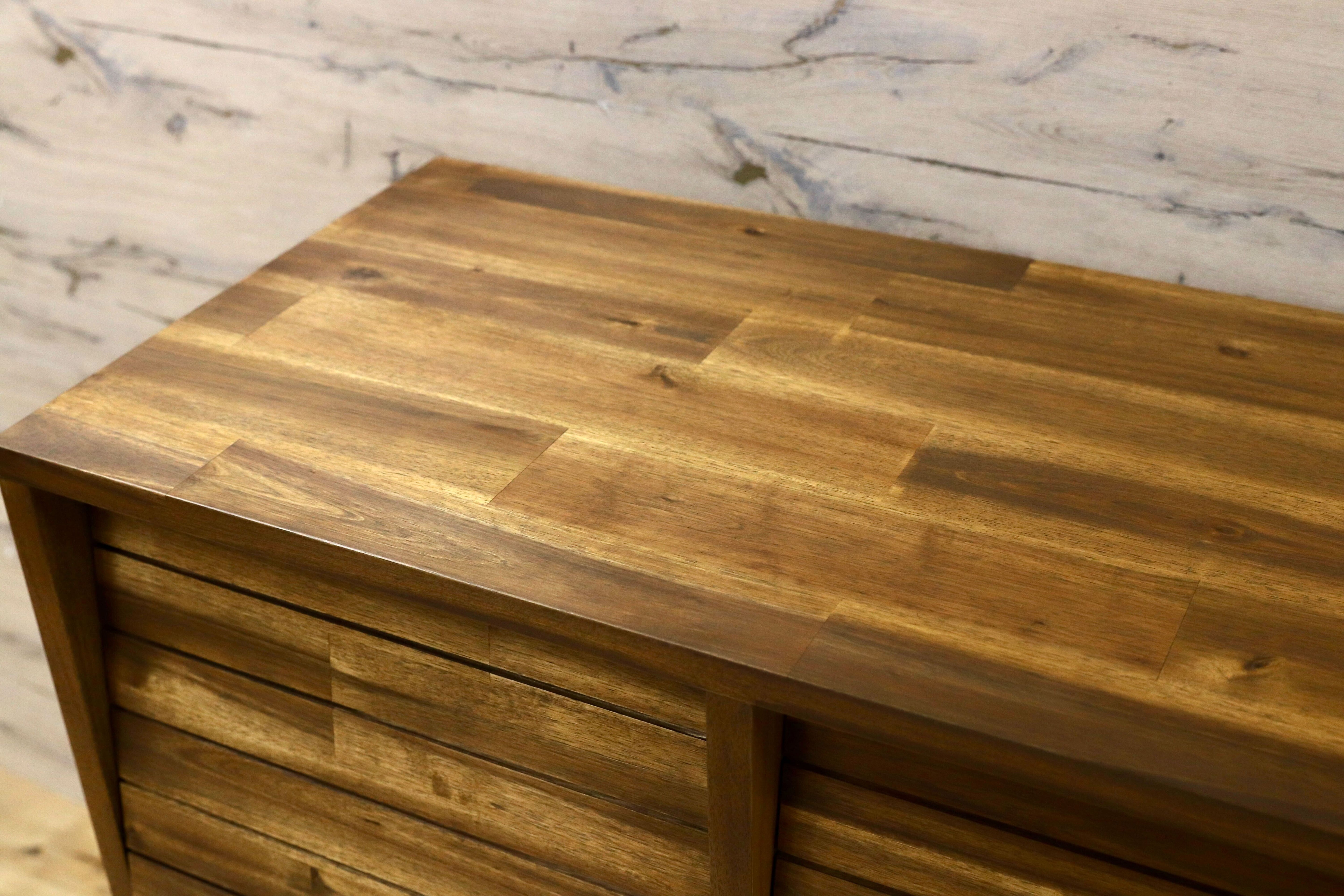 GMIK851○unico / ウニコ SWELLA スウェラ レコードラック サイドボード リビングボード アカシア材 モデルルーム展示品