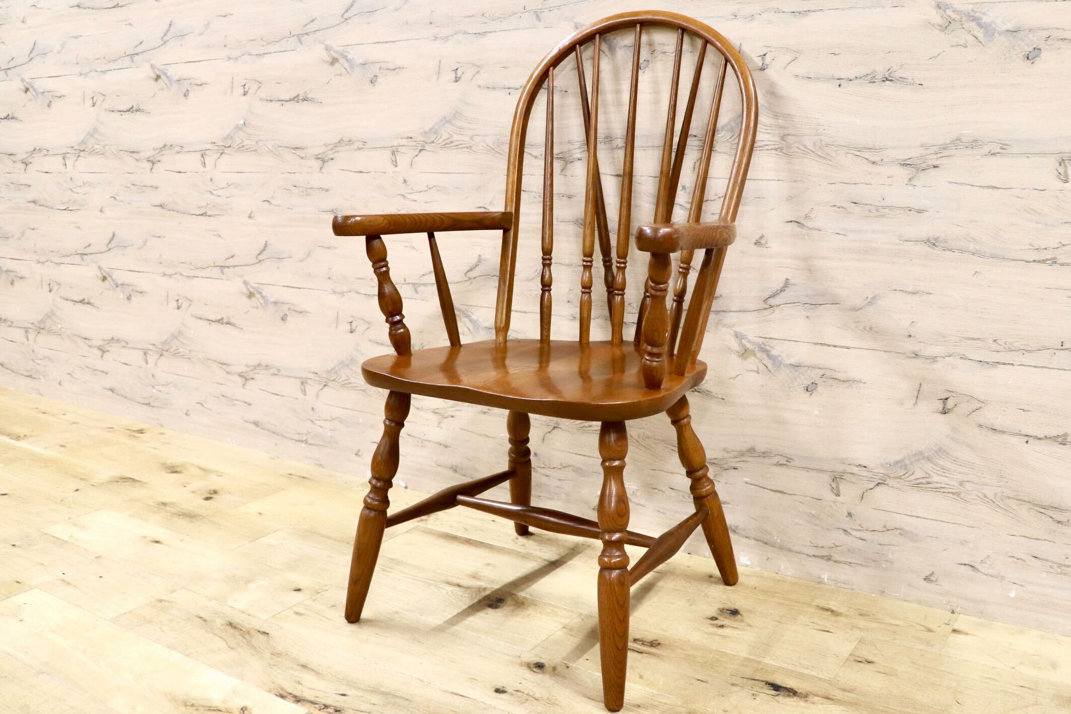 GMHS563B○柏木工 / KASHIWA ダイニングチェア アームチェア 椅子 飛騨家具 レトロ カントリー ナチュラル 木製 アンティーク