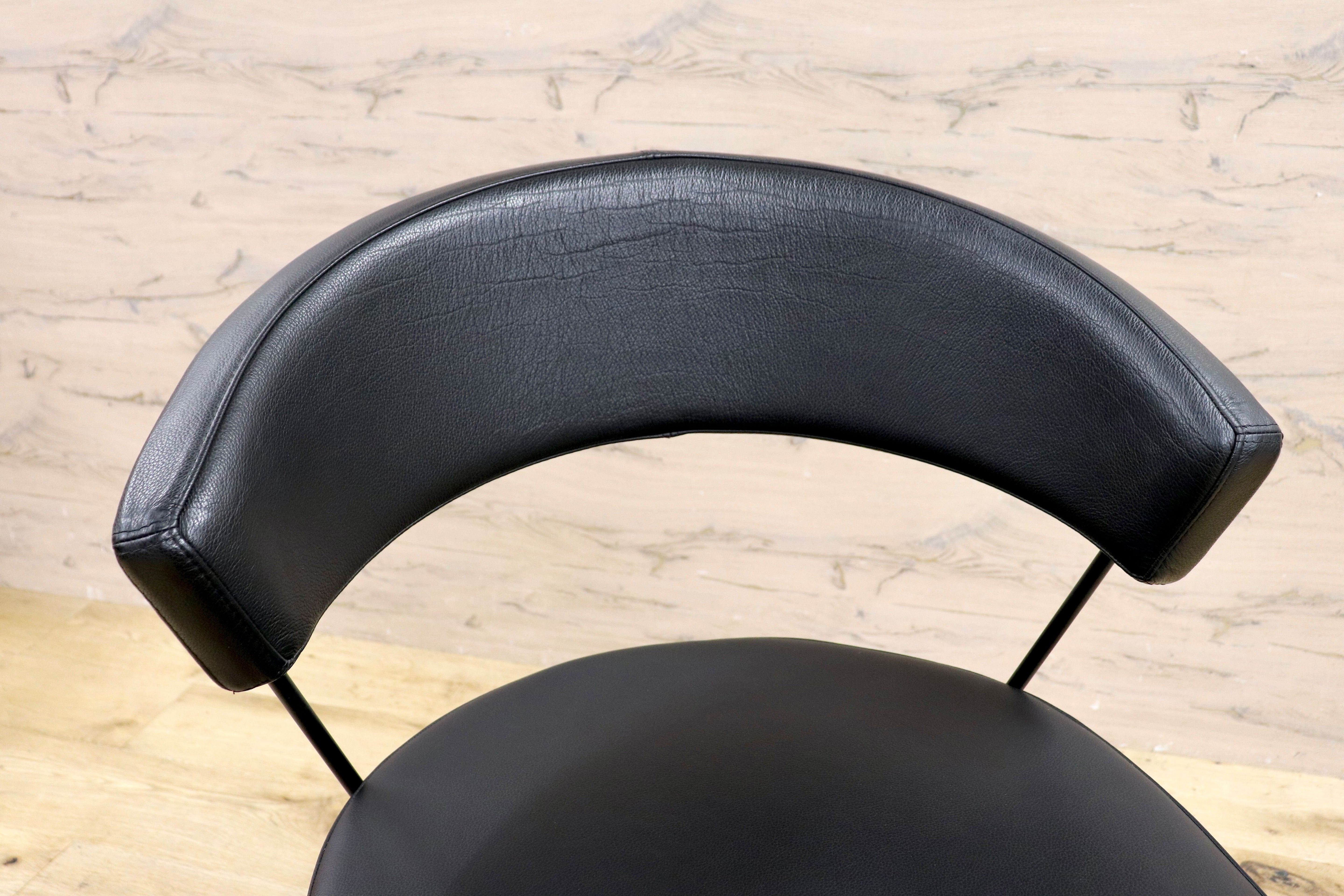 GMIS333A○Calligaris / カリガリス Connubia コヌビア New York ニューヨーク ダイニングチェア 2脚セット レザー モダン 定価約11万