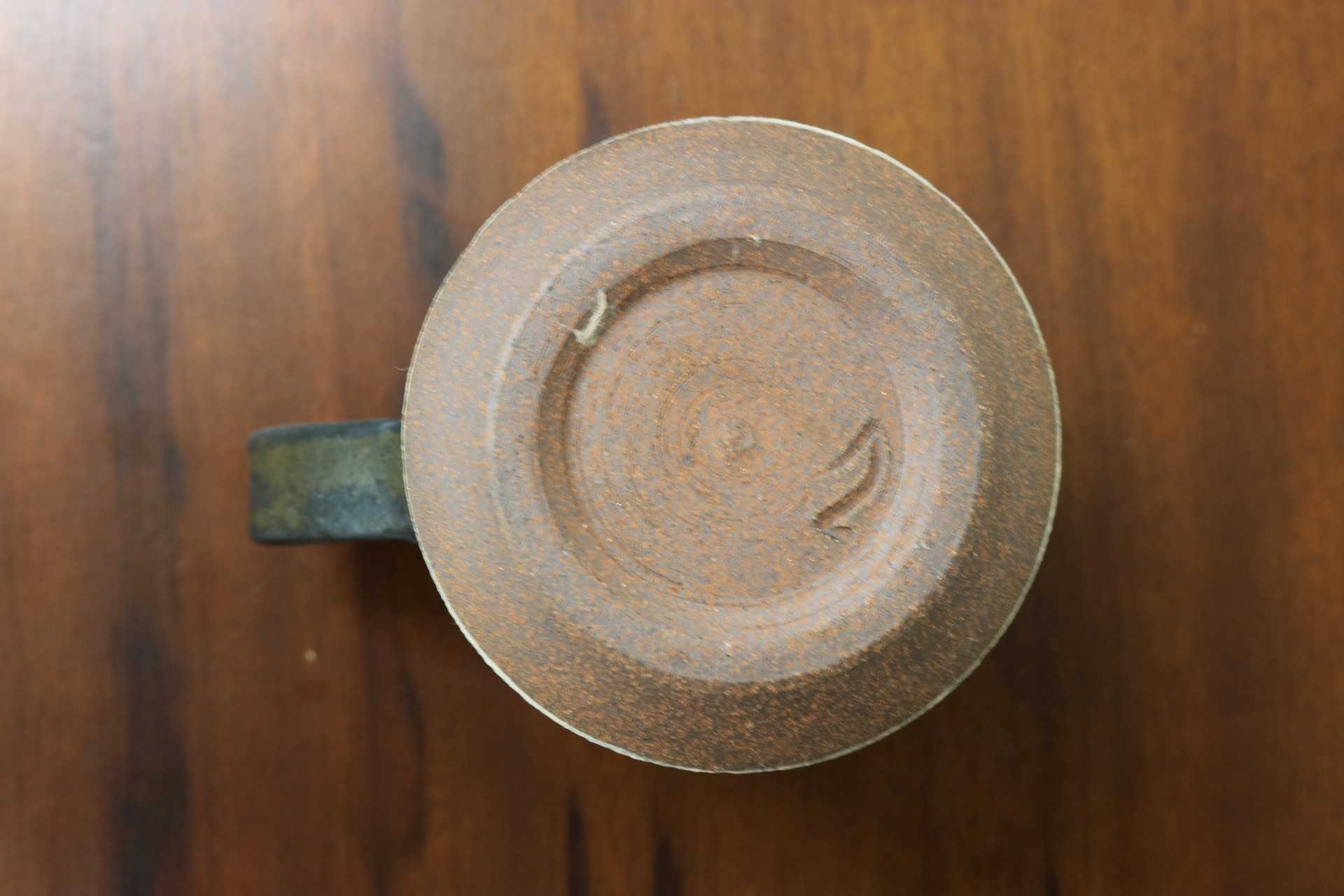 GMJO119Q〇市野悟窯 市野哲次 丹波焼 彩色線象嵌 マグカップ 陶器 現代陶芸 作家物