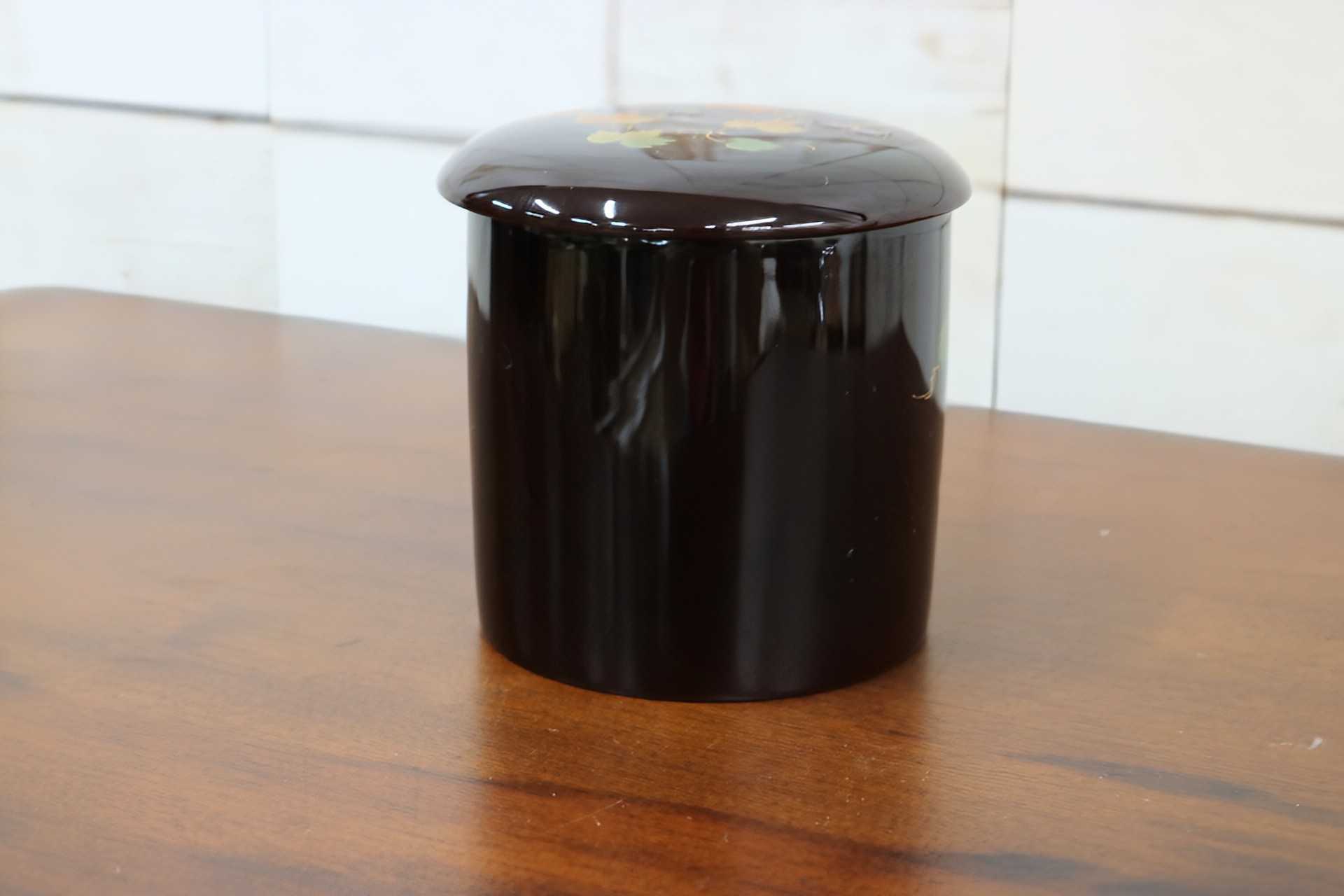 GMJK371AR〇宗香 金輪寺棗 蔦蒔絵 大下宗香 茶道具 茶器 薄茶器 共箱 加賀山中蒔絵 秋 伝統工芸