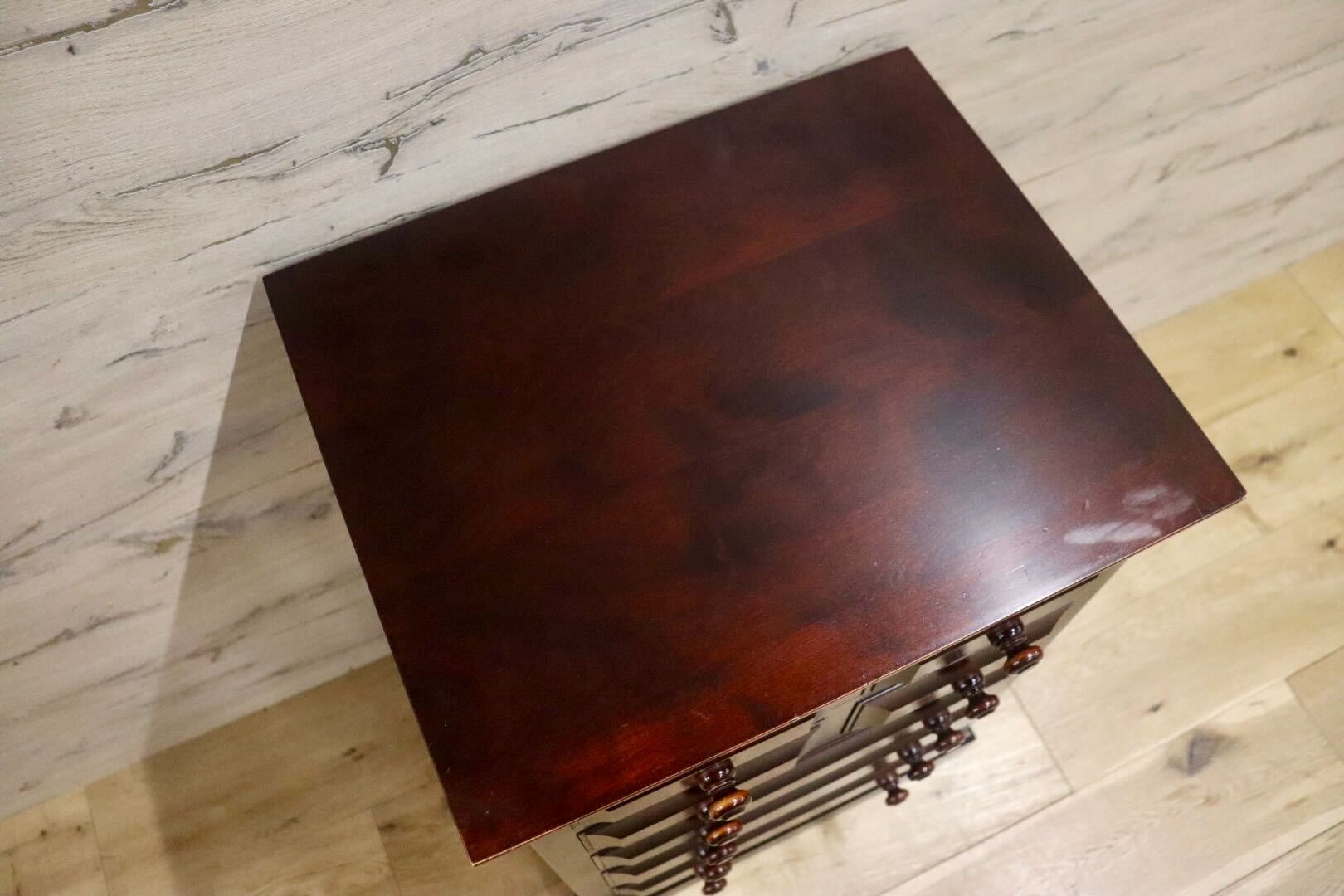GMIH105○収納家具 整理箪笥 チェスト 和モダン 和室 和家具 引き出し 樺材 クラシック サイドチェスト 箪笥