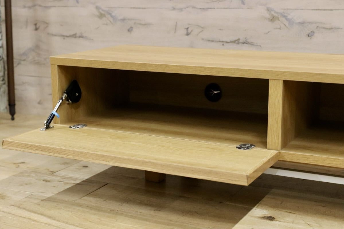 GMJS206◯SHIKI / 志岐家具 SHIKI テレビボード TVボード オーク材 大川家具 ナチュラル 定価約14万円 モデルルーム展示品