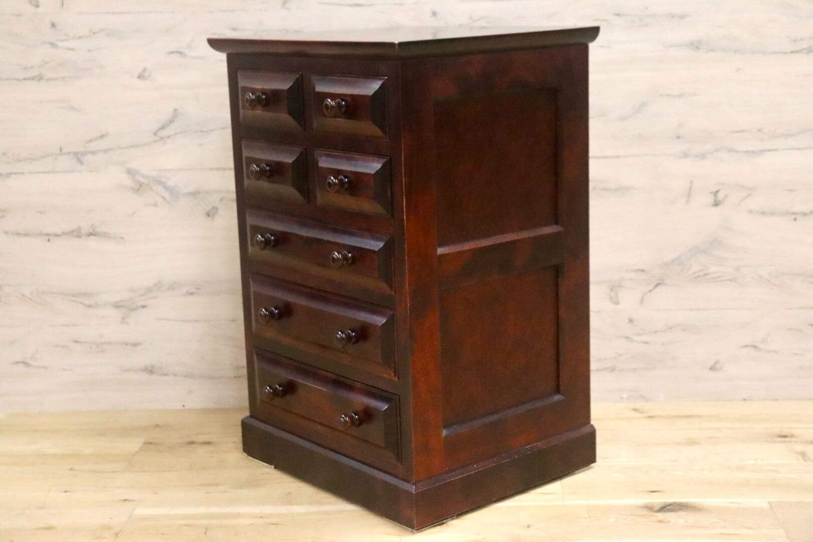GMIH105○収納家具 整理箪笥 チェスト 和モダン 和室 和家具 引き出し 樺材 クラシック サイドチェスト 箪笥