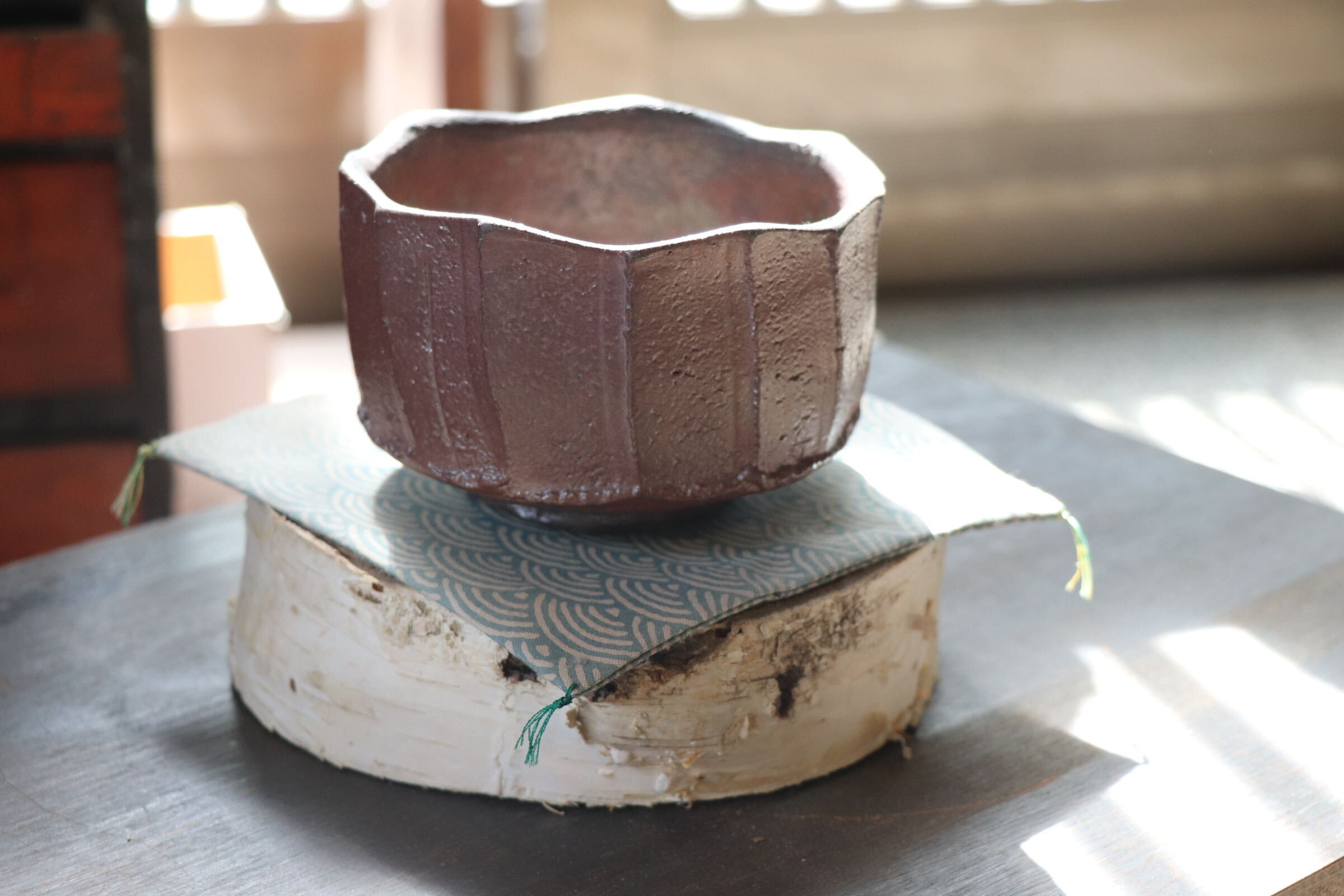 GMJI16◯市野悟窯 市野哲次 丹波焼 抹茶碗 陶器 現代陶芸 丹波篠山 作家物