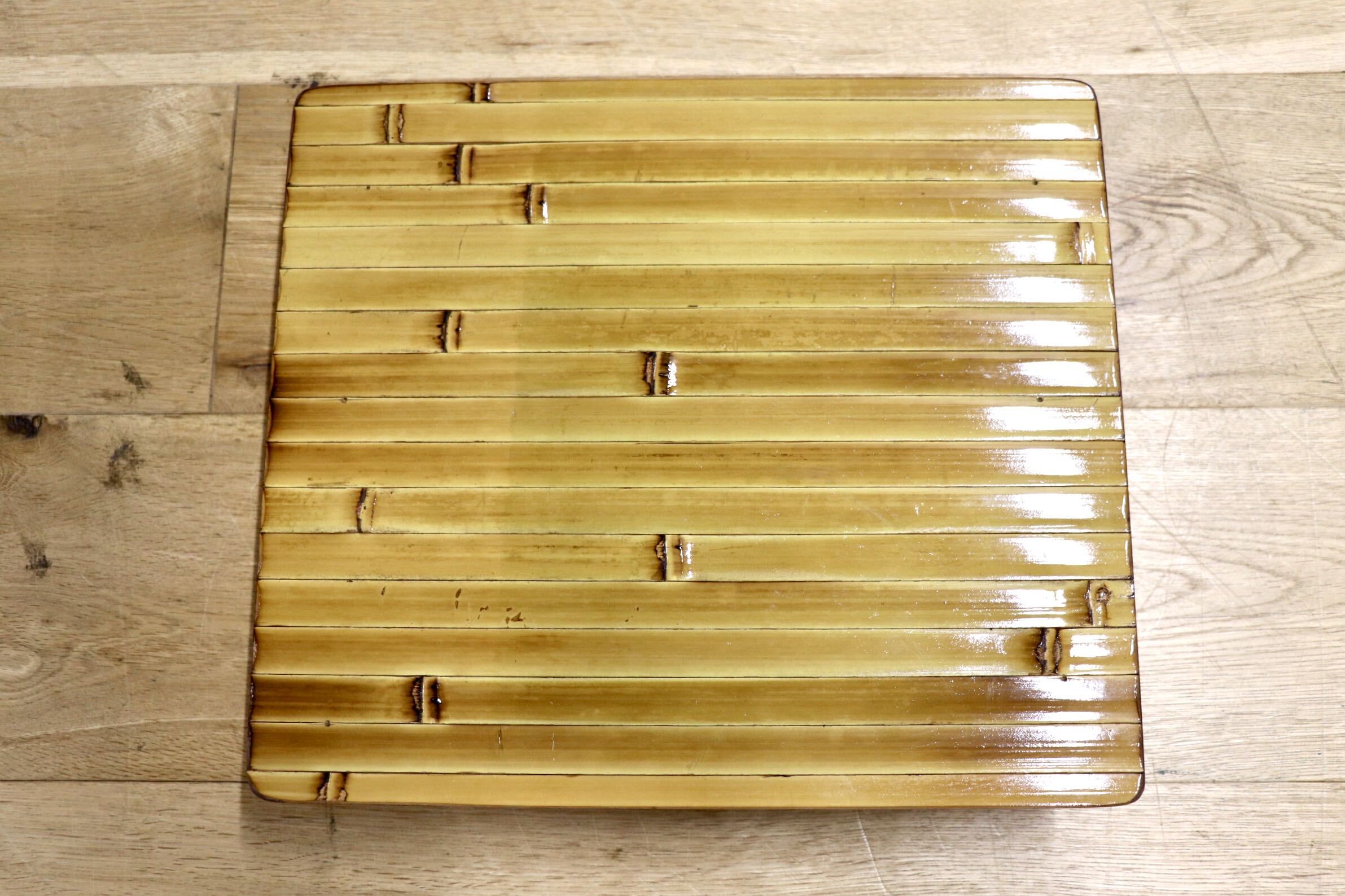 GMIK205B○梅里竹芸 Umezato Bamboo Craft 竹家具 足置き台 踏み台 フットレスト 工芸品 バンブー 宮崎 高級