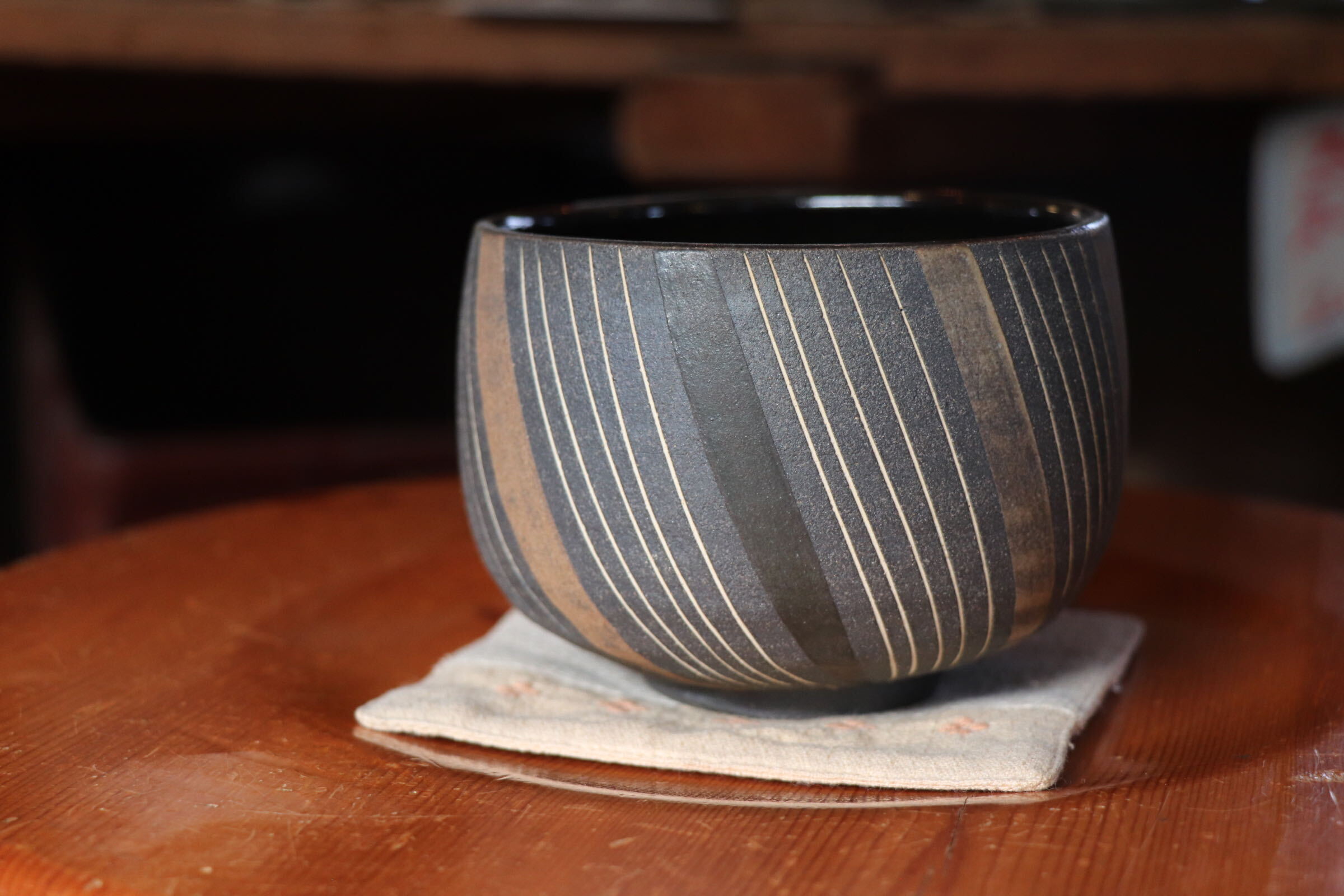 GMJI20◯市野悟窯 市野哲次 丹波焼 抹茶碗 陶器 現代陶芸 丹波篠山 作家物