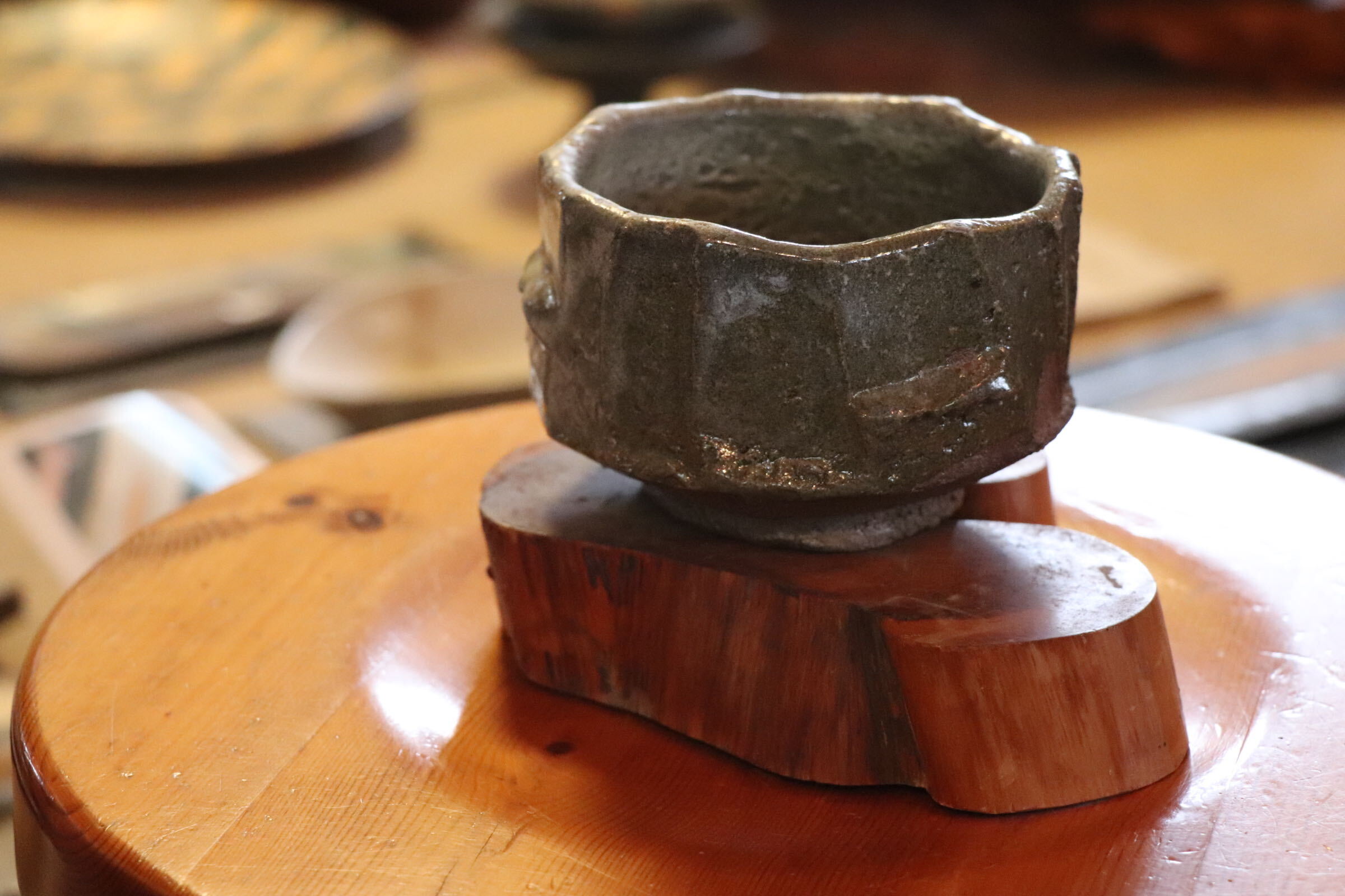GMJI26◯市野悟窯 市野哲次 丹波焼 抹茶碗 陶器 現代陶芸 丹波篠山 作家物