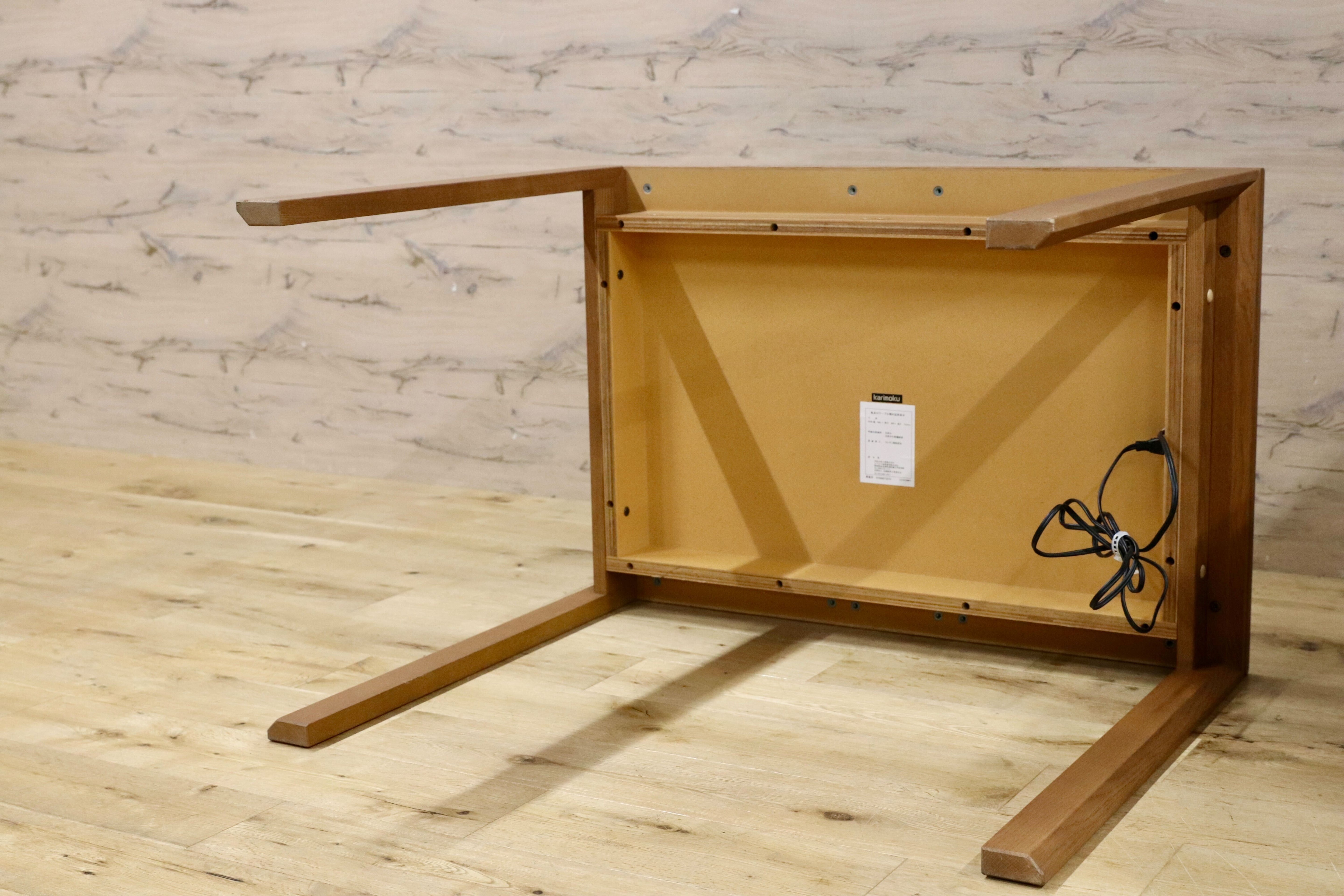 GMIK855○karimoku / カリモク 学習机 勉強机 ブラウン 作業台 パソコンデスク 国産家具 デスク&ワゴン SS3438MH