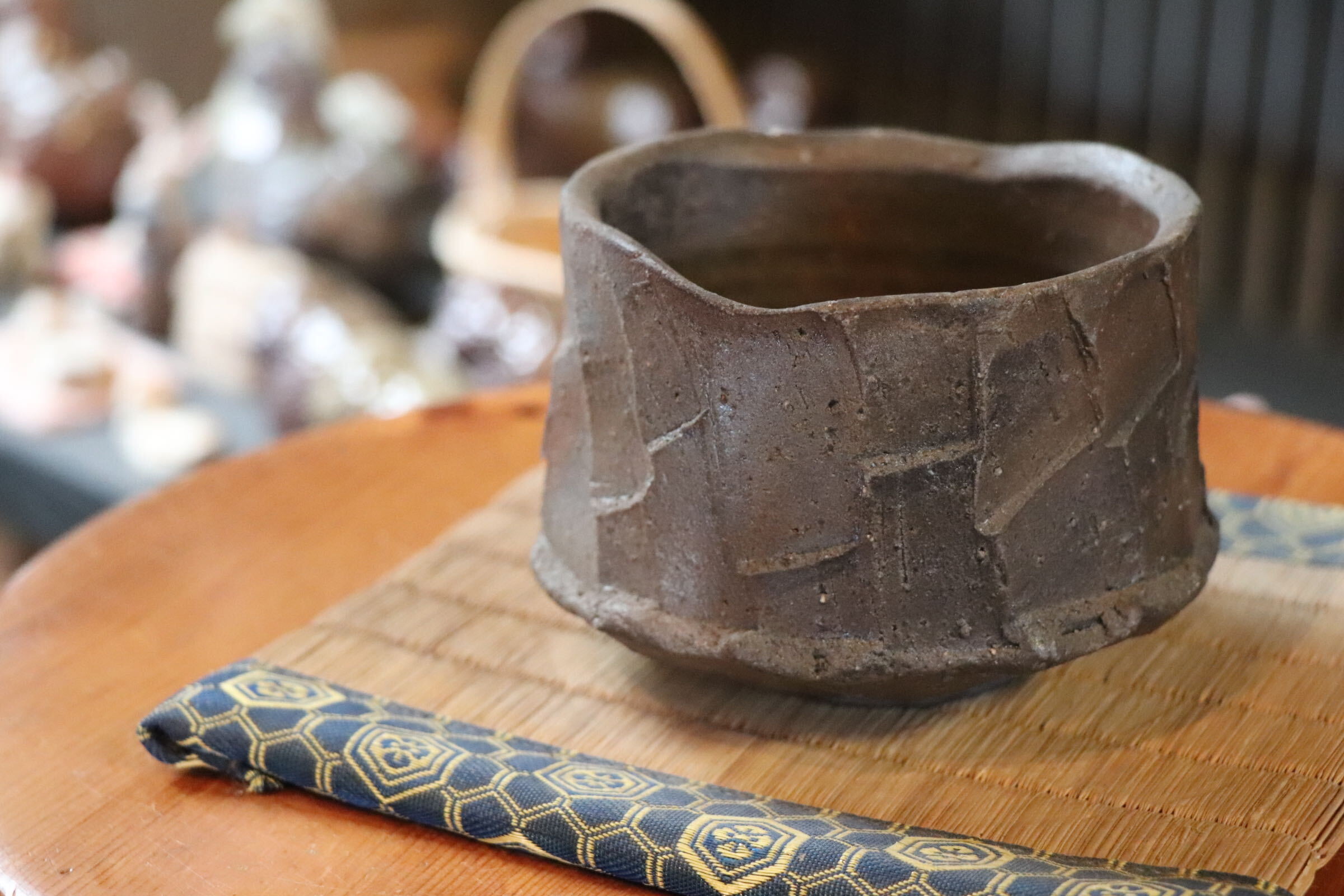 GMJI37◯市野悟窯 市野哲次 丹波焼 抹茶碗 陶器 現代陶芸 丹波篠山 作家物
