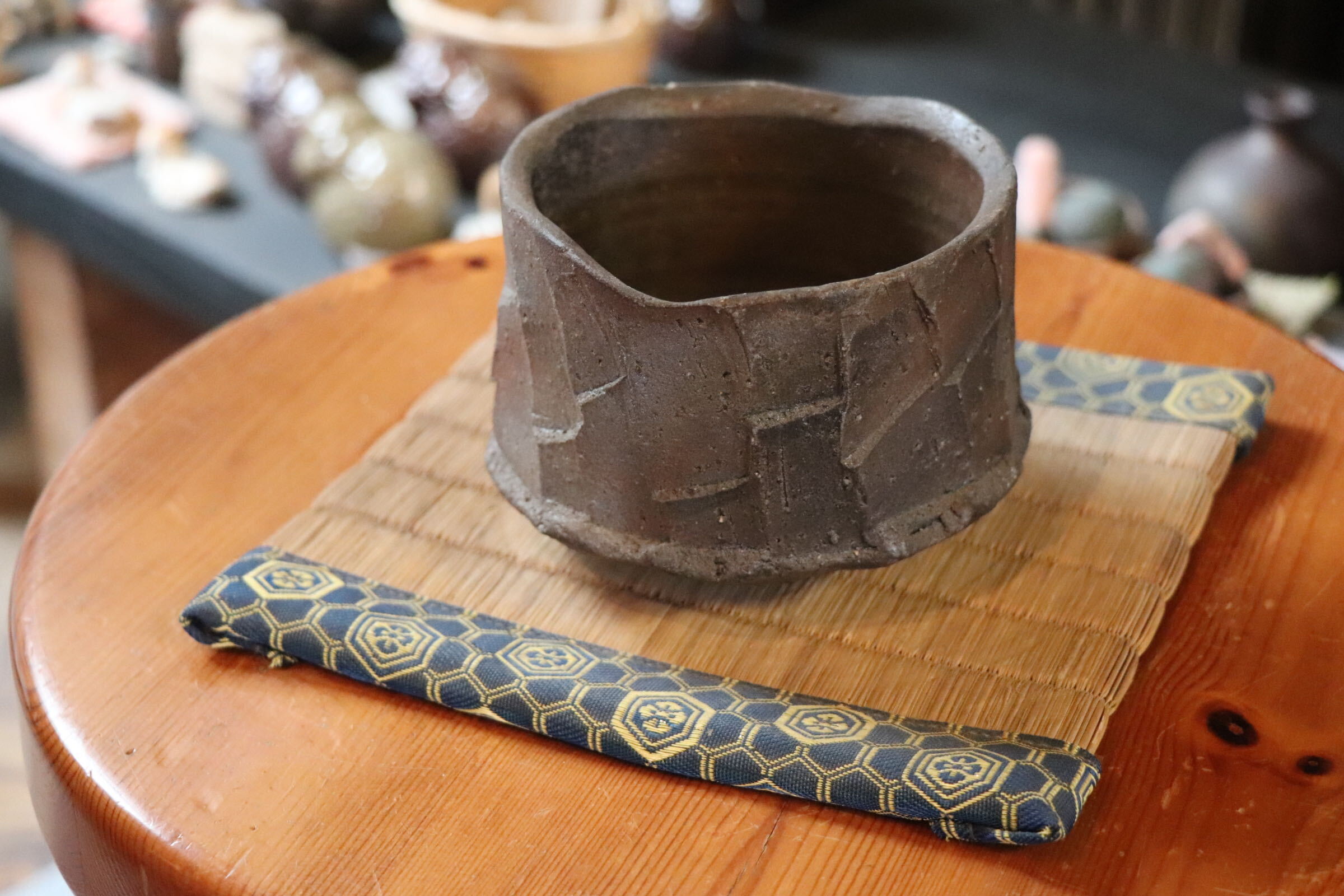 GMJI37◯市野悟窯 市野哲次 丹波焼 抹茶碗 陶器 現代陶芸 丹波篠山 作家物