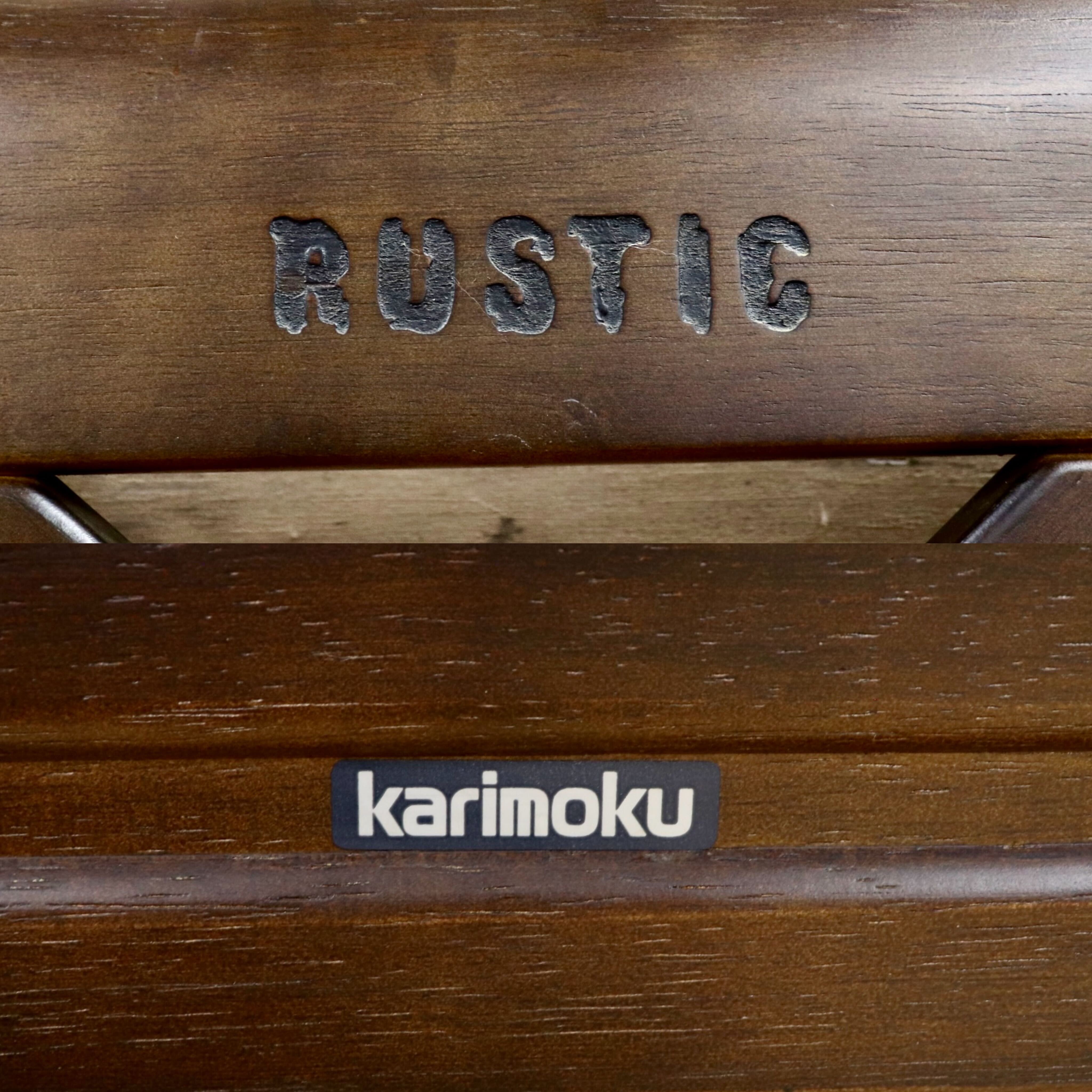 GMIH261C○karimoku / カリモク RUSTIC ルスティック コーナーベンチ ベンチチェア 椅子 国産家具 廃番 ヴィンテージ