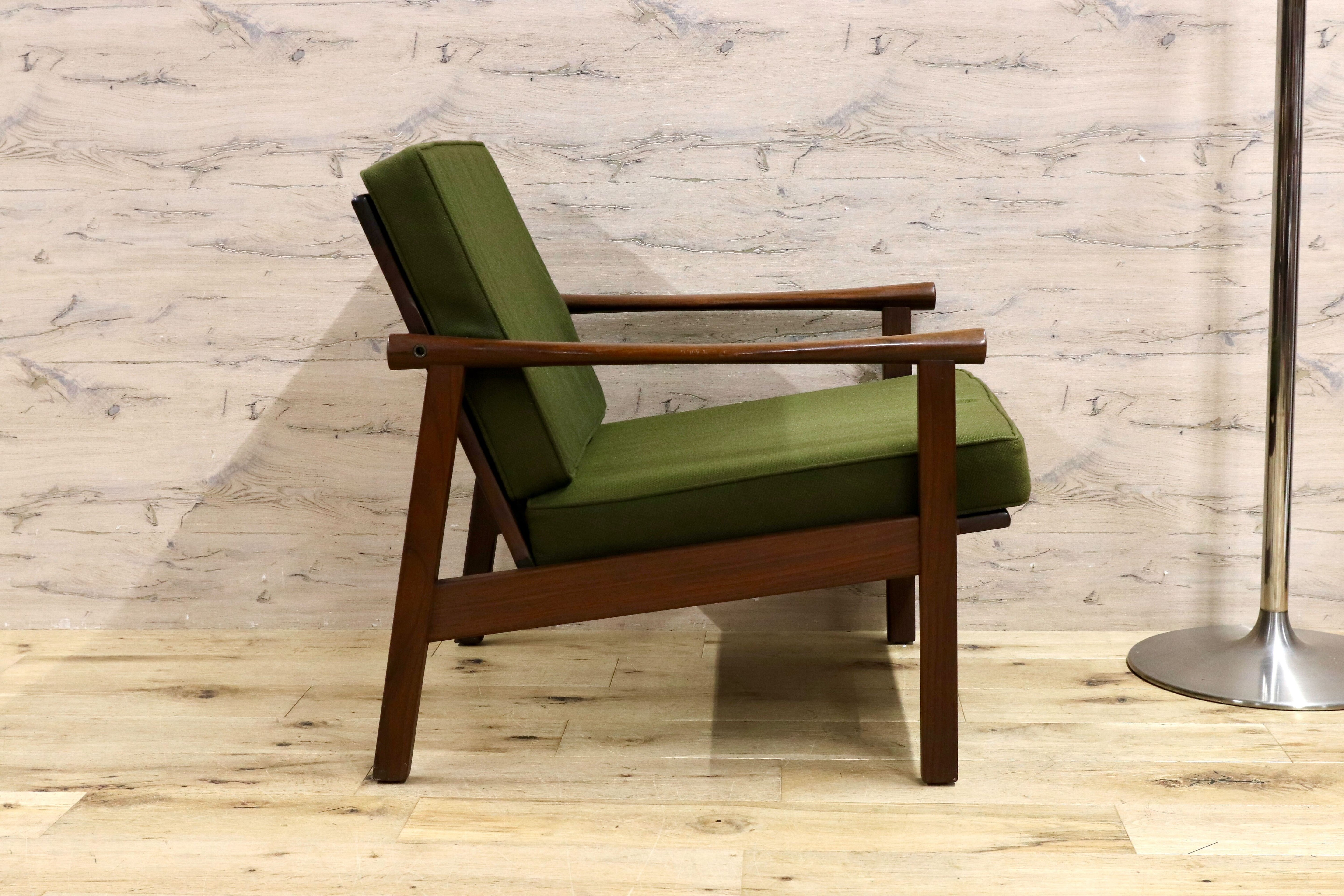 GMHS533A○オールドマルニ / maruni 孔雀 60年代 アームチェア 1人掛けソファ 椅子 ローズウッド 北欧スタイル ジャパニーズモダン 稀少