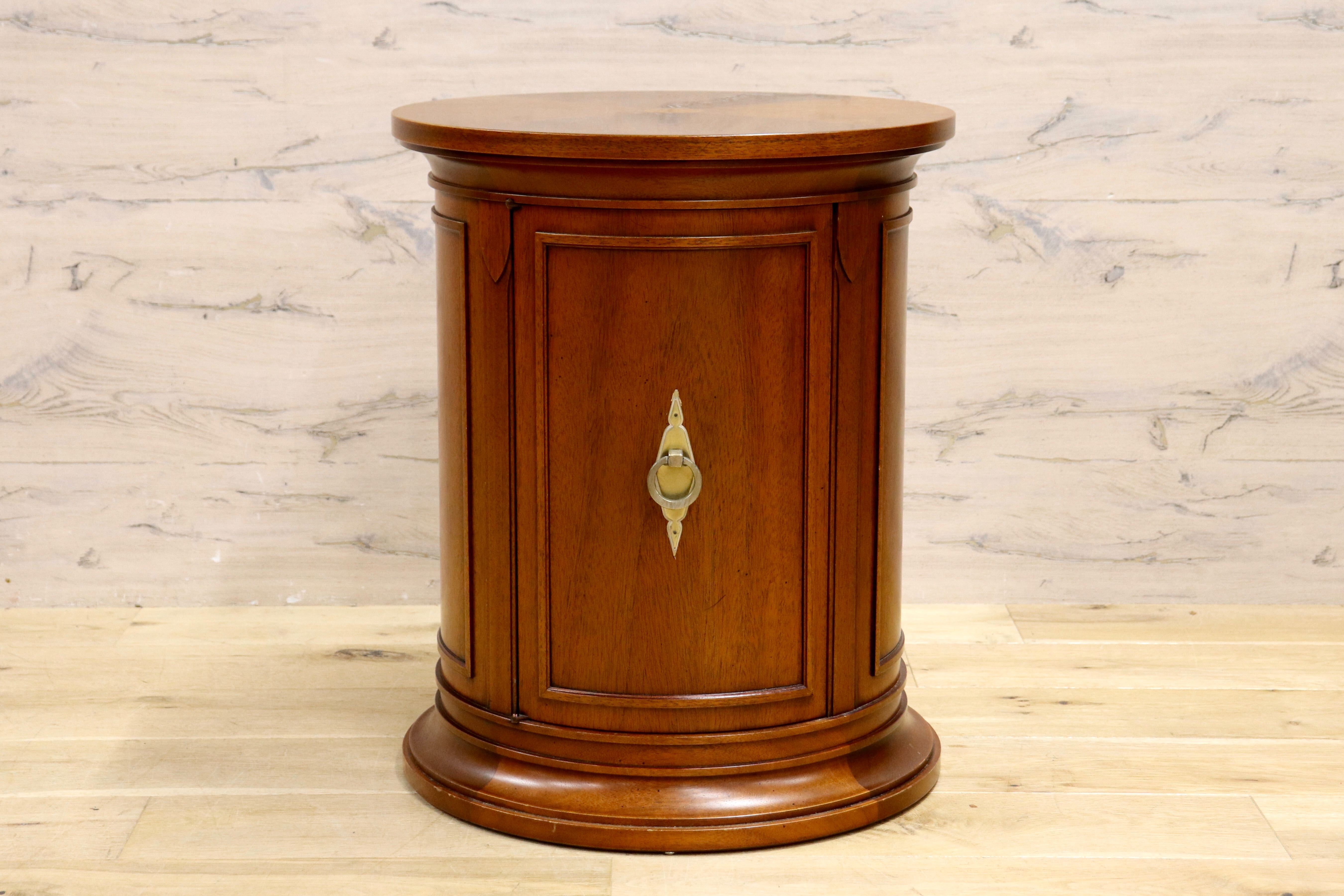 GMIK668A○DREXEL HERITAGE / ドレクセルヘリテイジ TRIUNE トライユン ドラムテーブル サイドテーブル 飾り台 クラシック ヴィンテージ