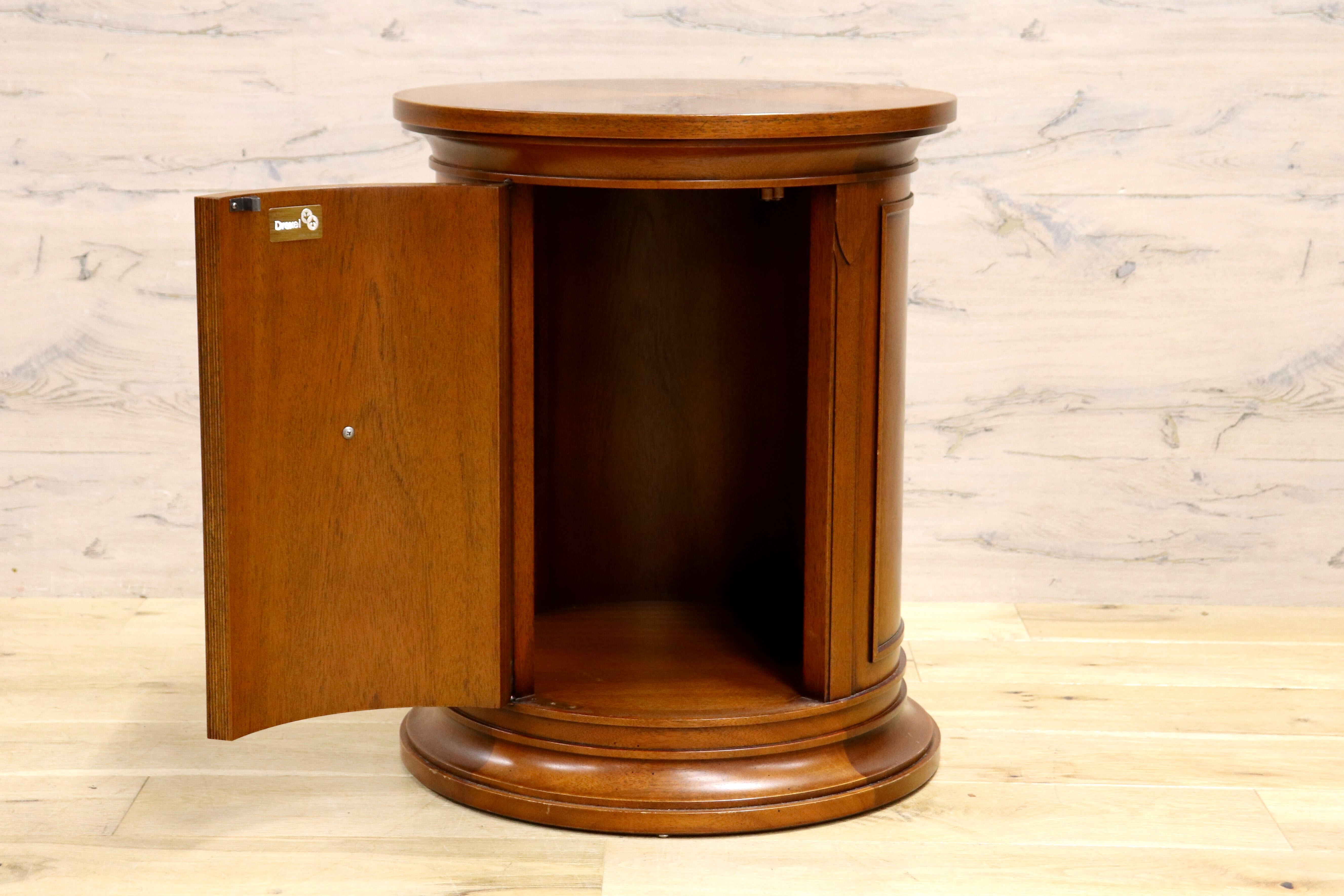 GMIK668A○DREXEL HERITAGE / ドレクセルヘリテイジ TRIUNE トライユン ドラムテーブル サイドテーブル 飾り台 クラシック ヴィンテージ