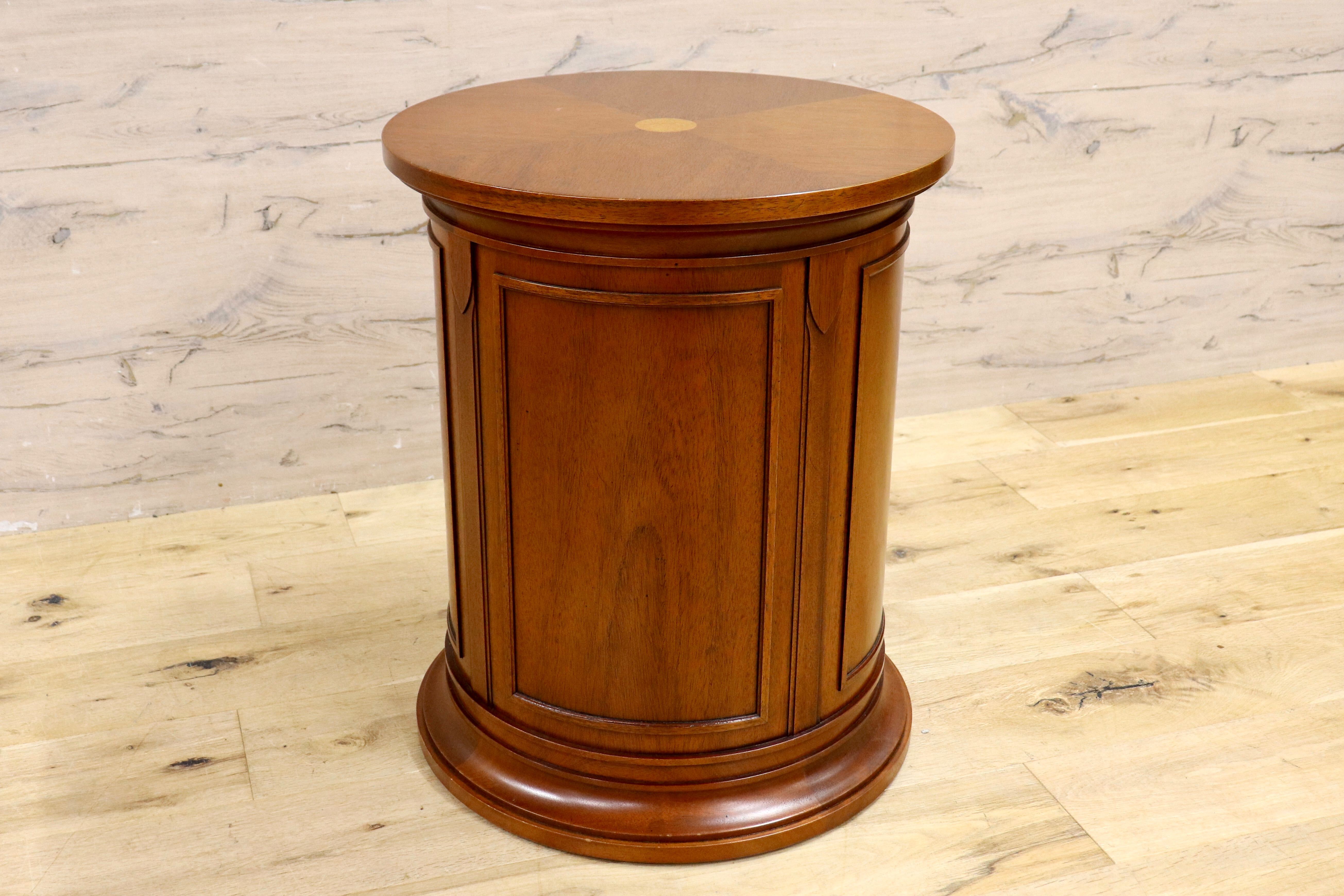 GMIK668A○DREXEL HERITAGE / ドレクセルヘリテイジ TRIUNE トライユン ドラムテーブル サイドテーブル 飾り台 クラシック ヴィンテージ