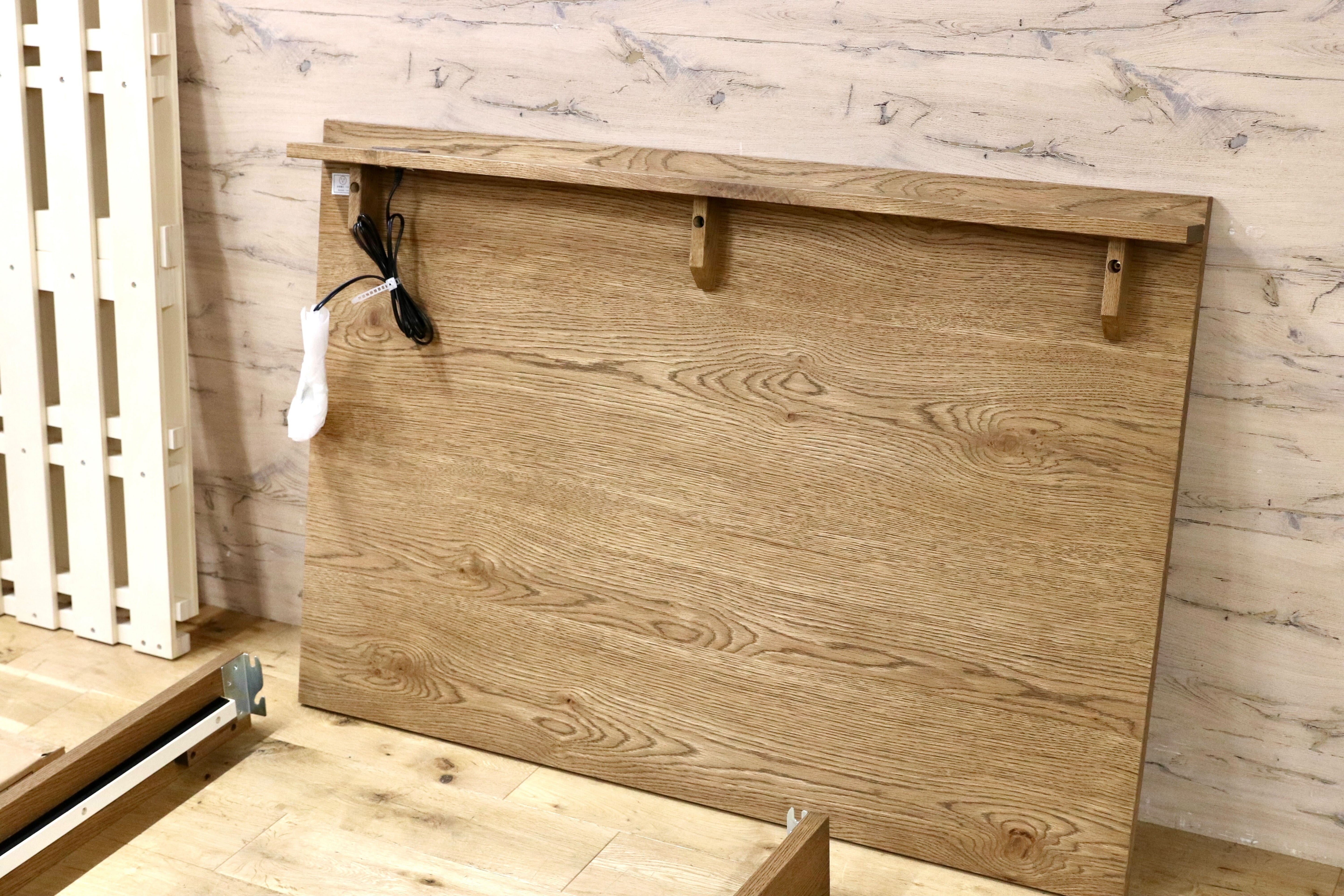 GMIK849○unico / ウニコ ADDAY アディ ベッドフレーム セミダブル SD ハイタイプ オーク材 北欧スタイル モデルルーム展示品