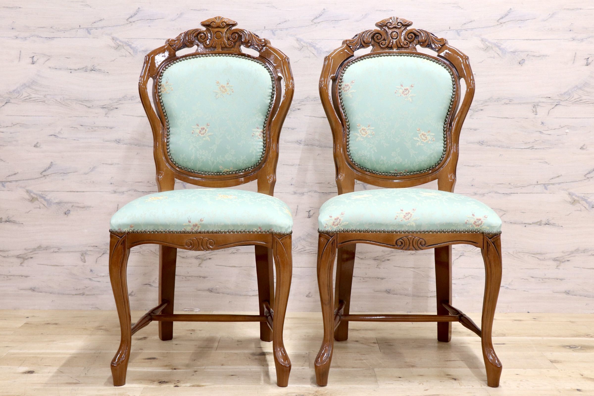 GMJH293B○morello gianpaolo / モレロジャンパウロ ダイニングチェア 2脚セット 椅子 イタリア製 ヨーロピアン クラシック 展示品