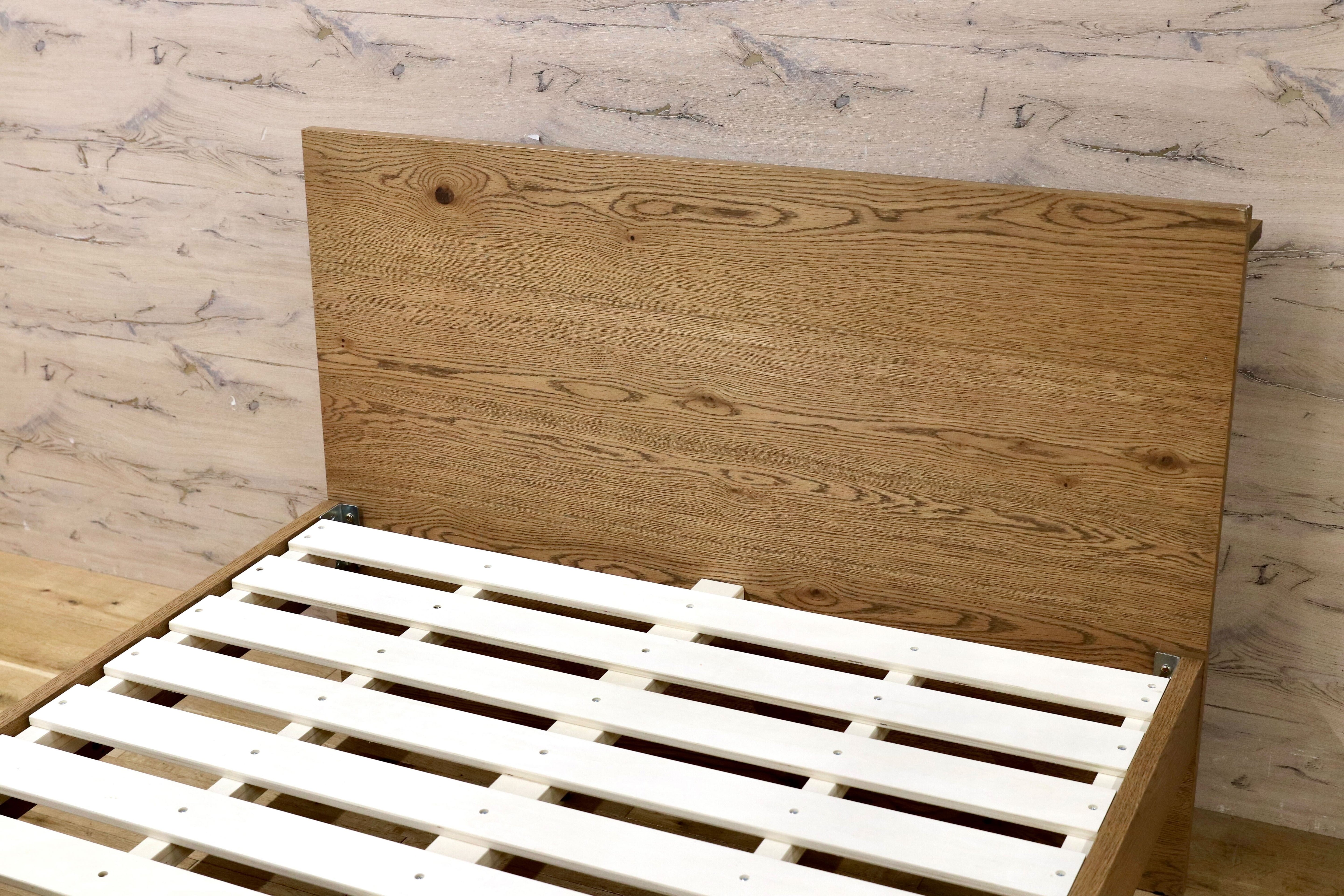 GMIK849○unico / ウニコ ADDAY アディ ベッドフレーム セミダブル SD ハイタイプ オーク材 北欧スタイル モデルルーム展示品