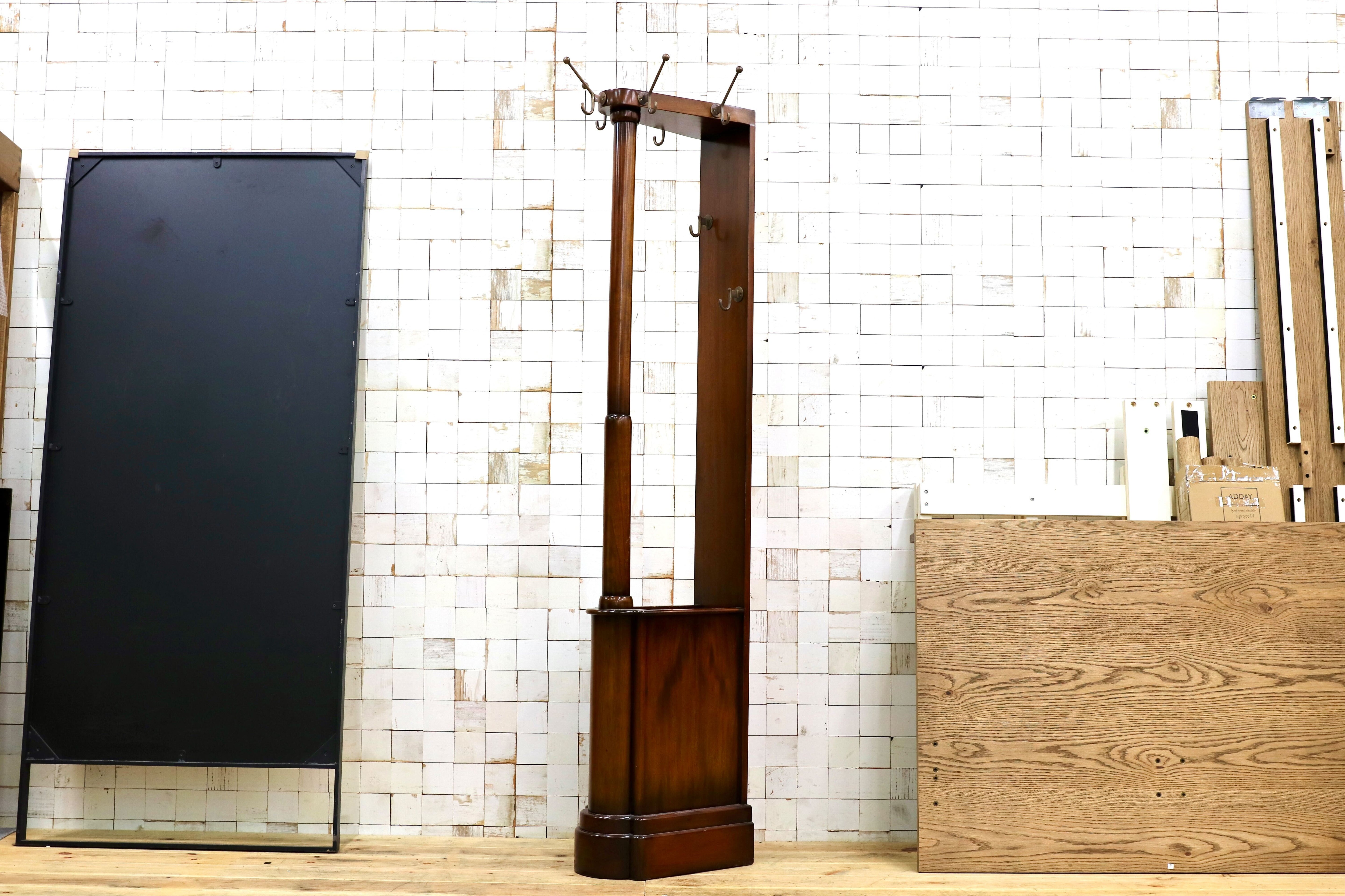 GMIO69B○JANSEN FURNITURE / ジャンセン オランダ ホールスタンド アンティーク 家具 スタンド ポールラック 定価15.6万