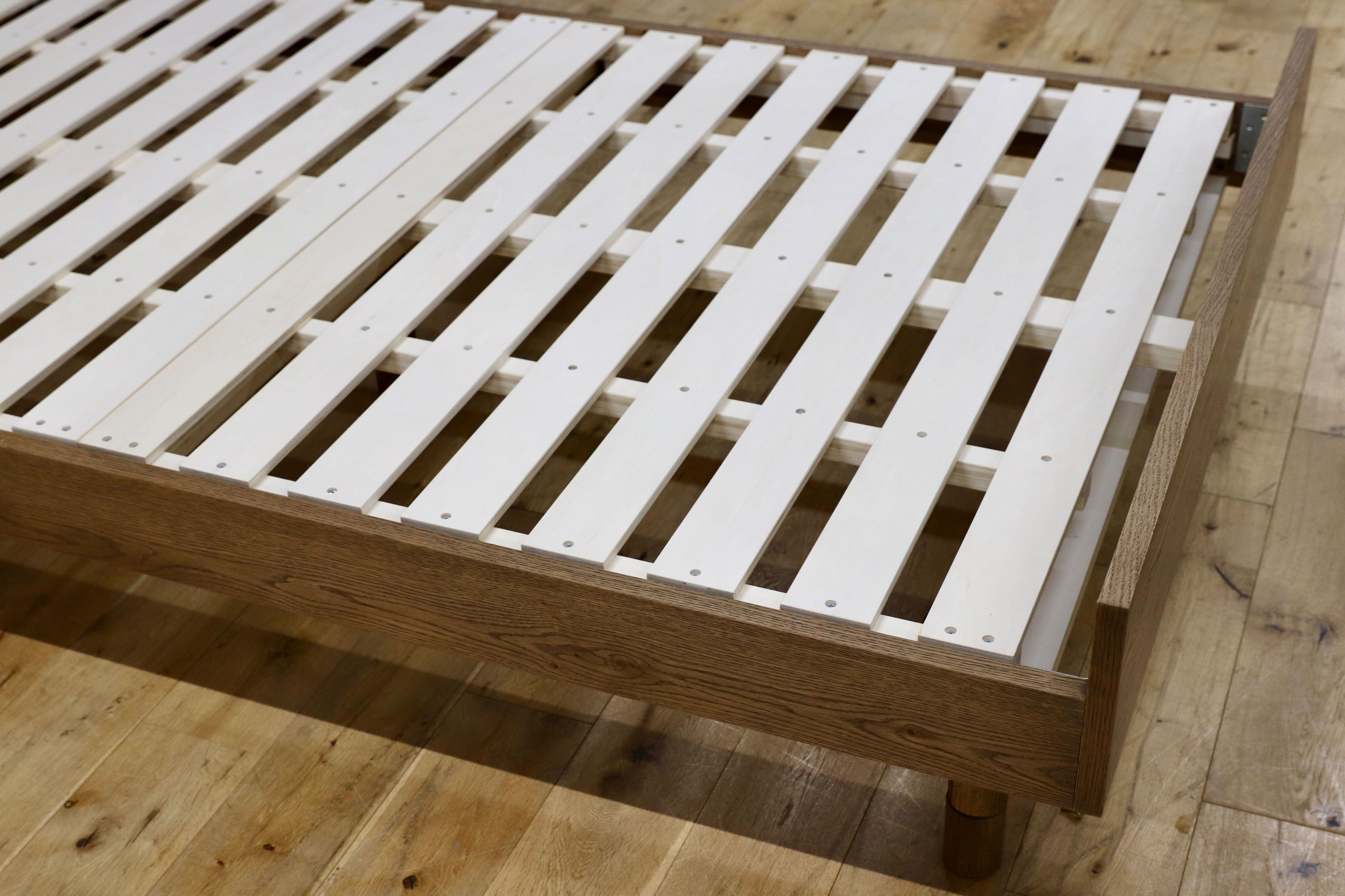 GMIK849○unico / ウニコ ADDAY アディ ベッドフレーム セミダブル SD ハイタイプ オーク材 北欧スタイル モデルルーム展示品